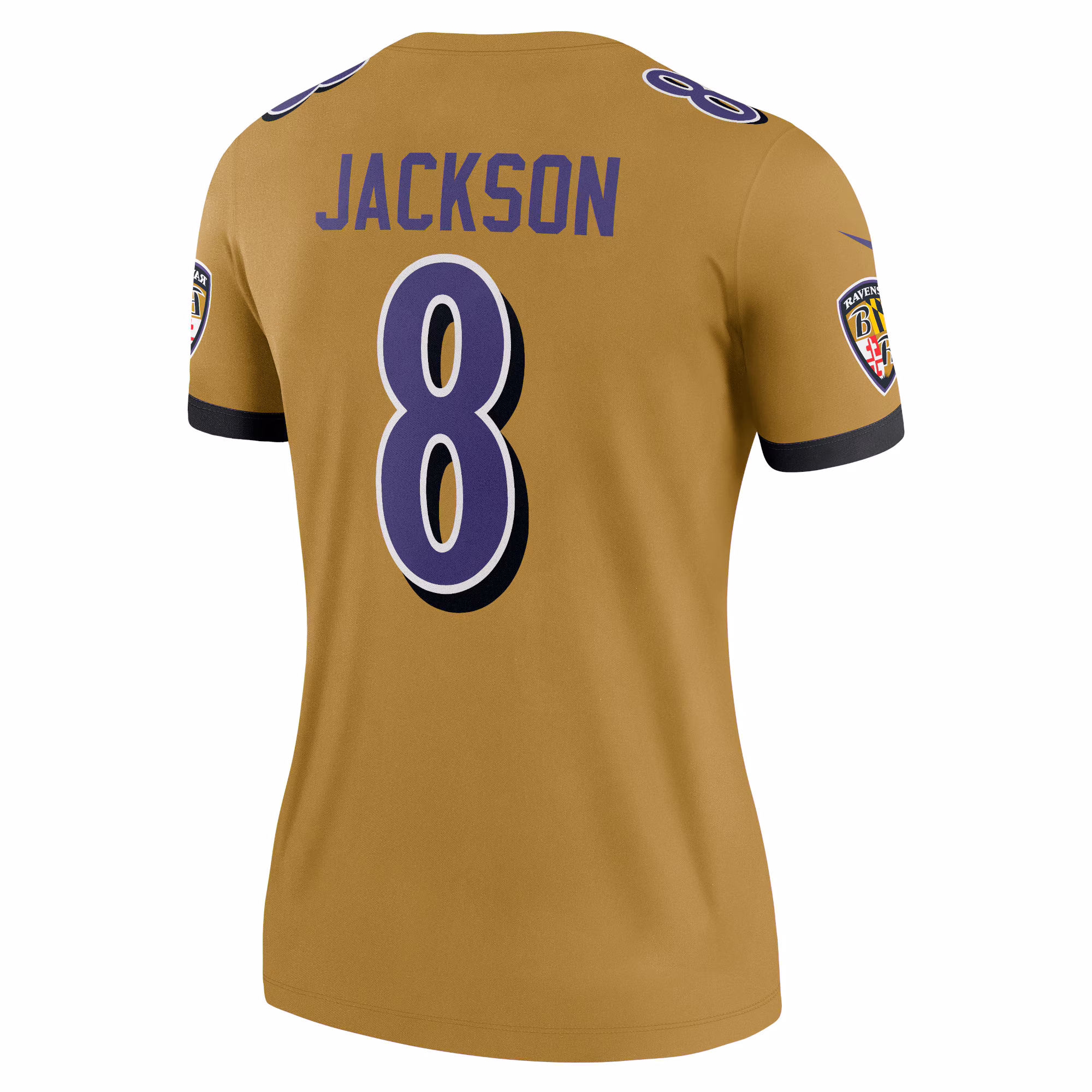 Lamar Jackson Baltimore Ravens Women's Inverted Legend Jersey - Gold