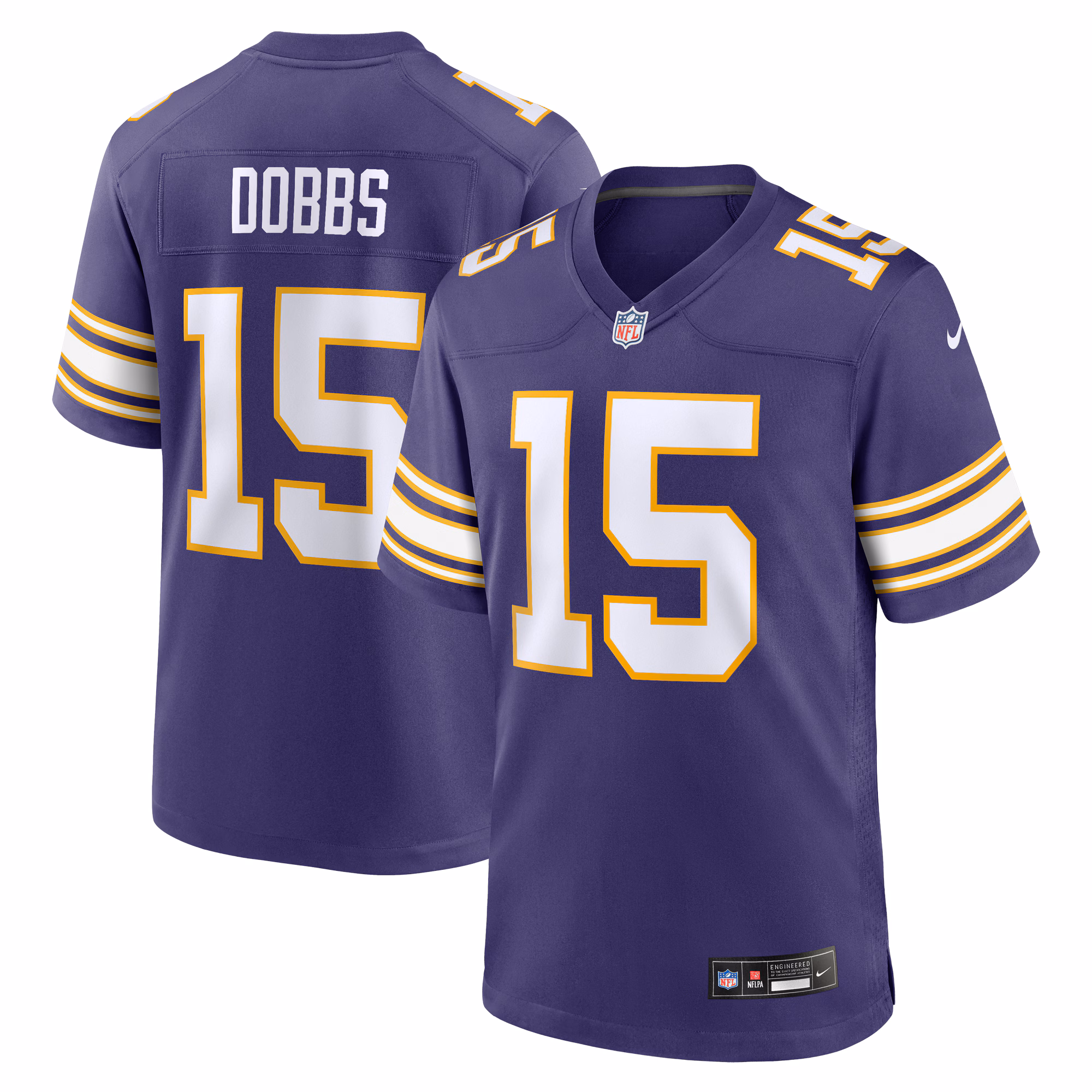 Joshua Dobbs Minnesota Vikings Alternate Game Jersey - Purple