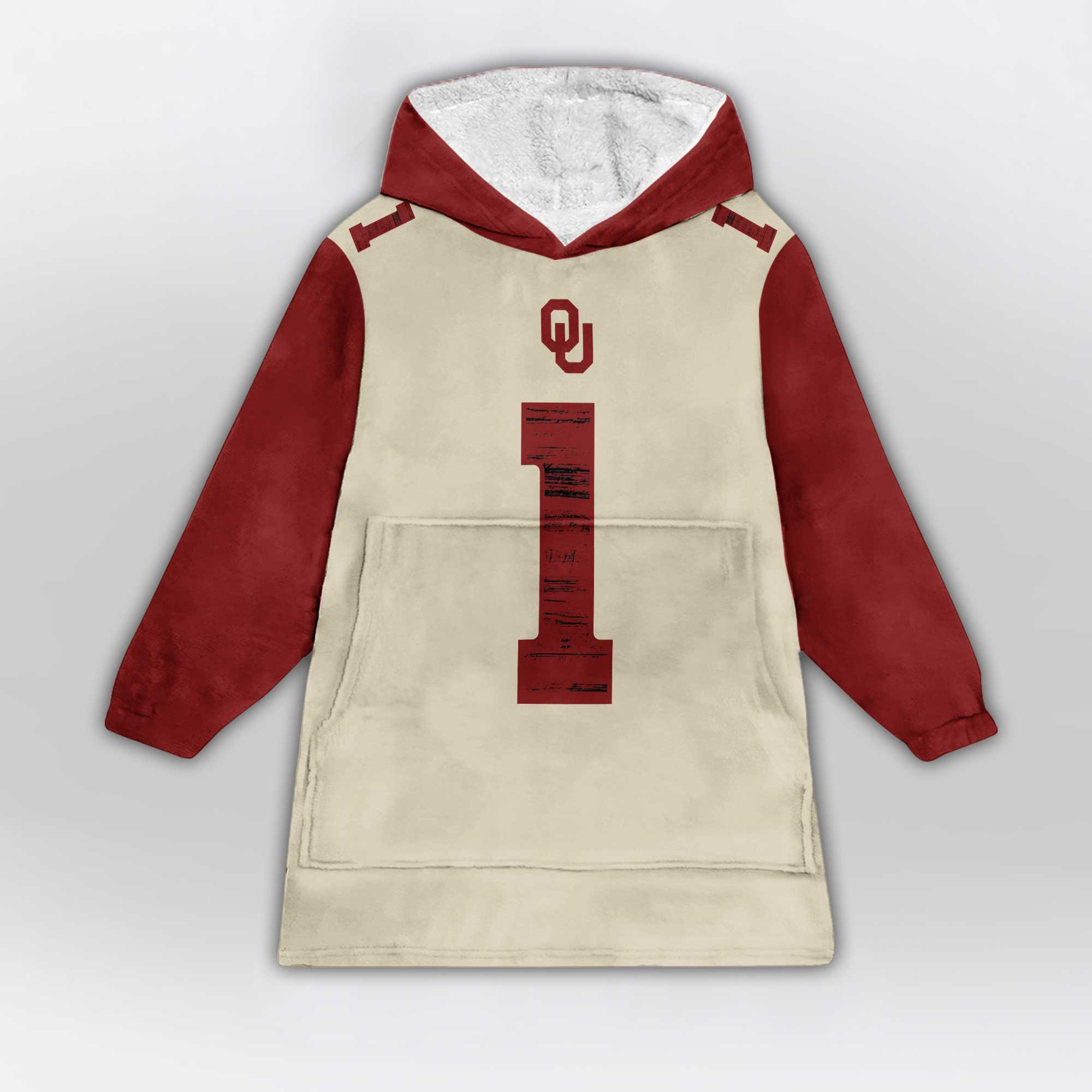 Kid #1 Oklahoma Football Unisex Blanket Hoodie