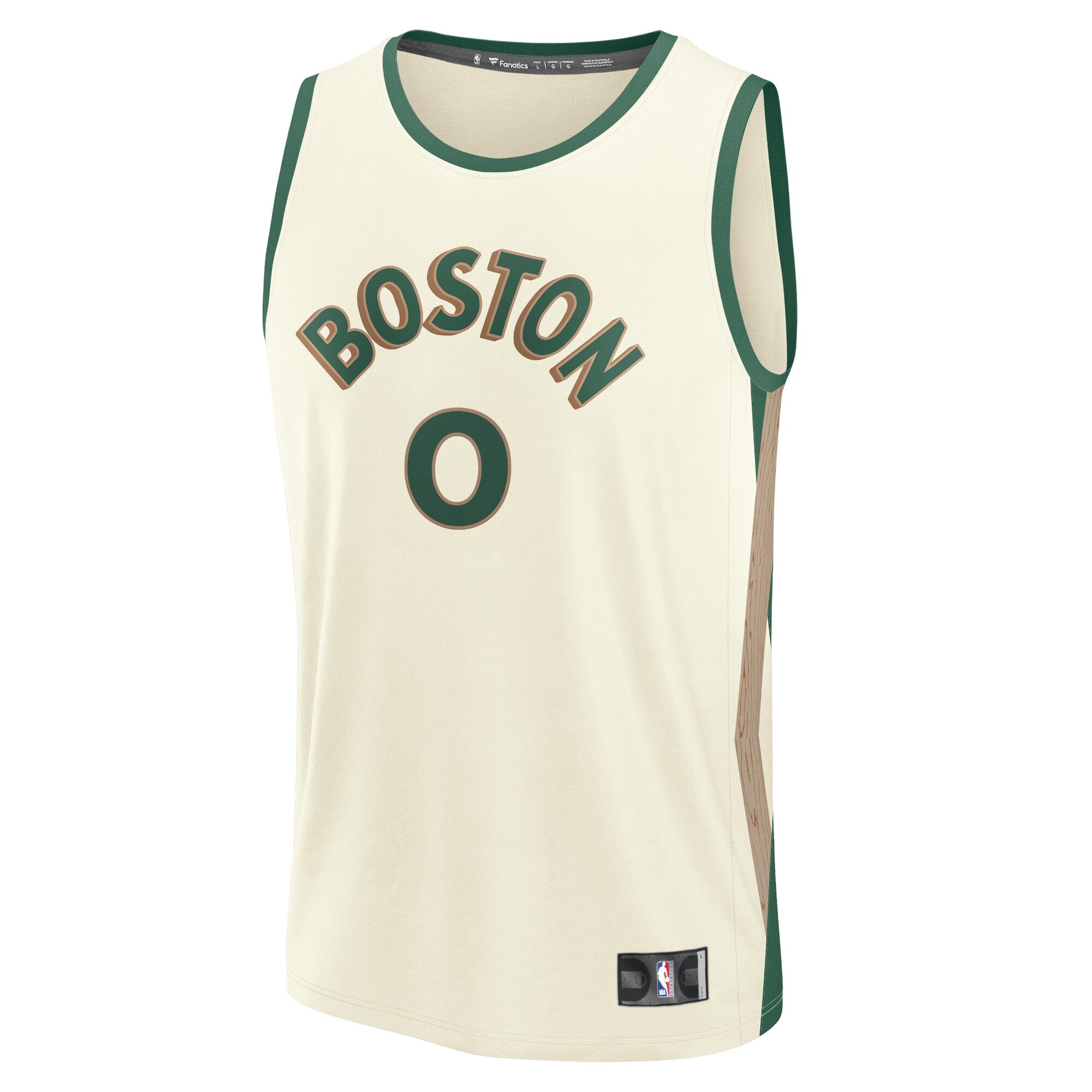 Youth Boston Celtics Jayson Tatum  White 2023/24 Fast Break Jersey - City Edition