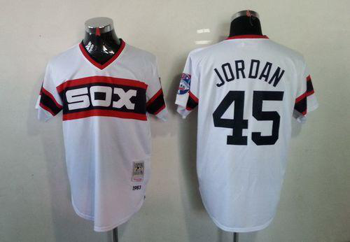 Mitchell And Ness 1983 Chicago White Sox #45 Michael  White Throwback Stitched MLB Jersey
