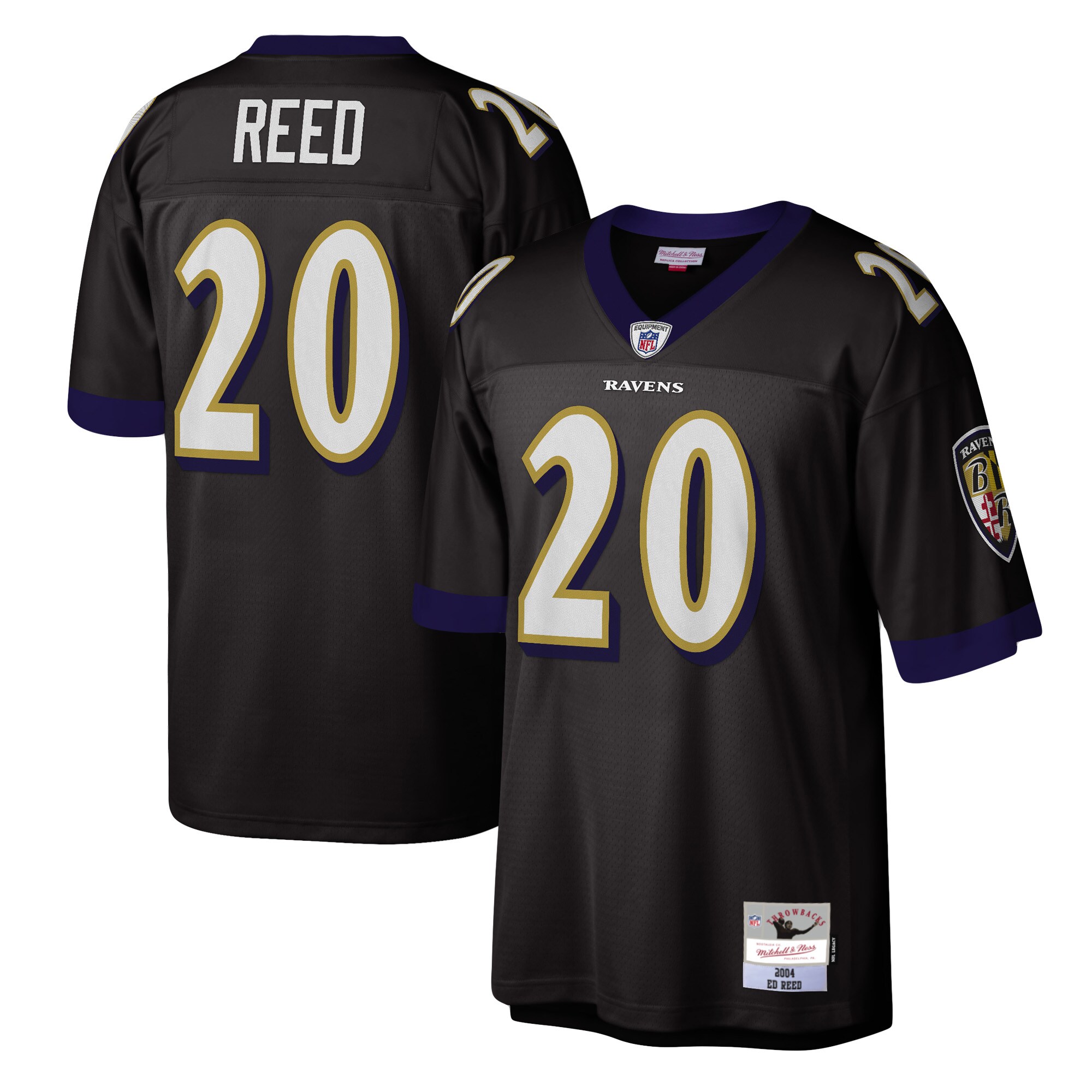 Ed Reed Baltimore Ravens  Legacy Replica Jersey - Black