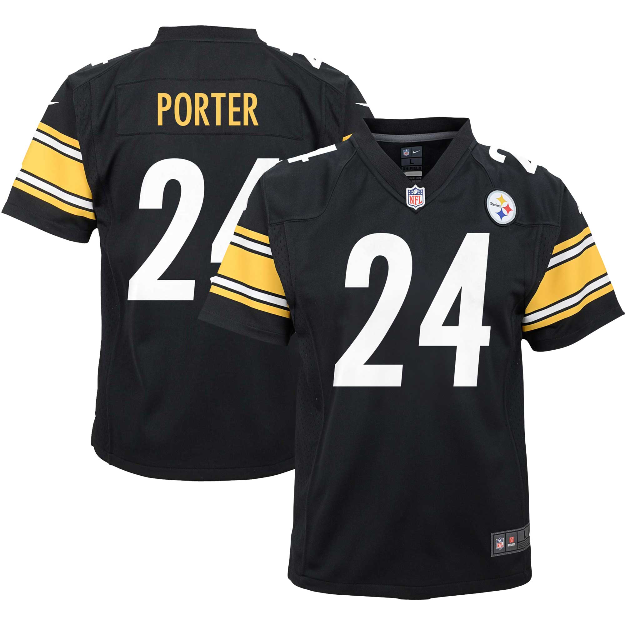 Joey Porter Jr. Pittsburgh Steelers  Youth Game Jersey - Black