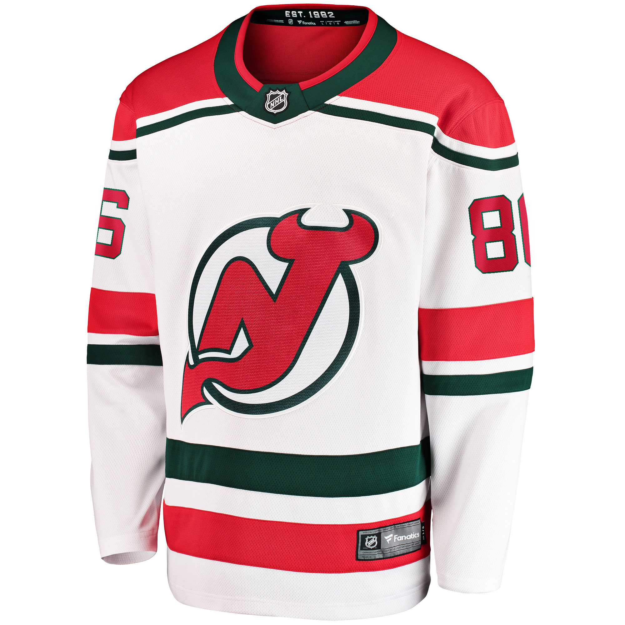 Jack Hughes New Jersey Devils 2022/23 Heritage Premier Breakaway Jersey - White