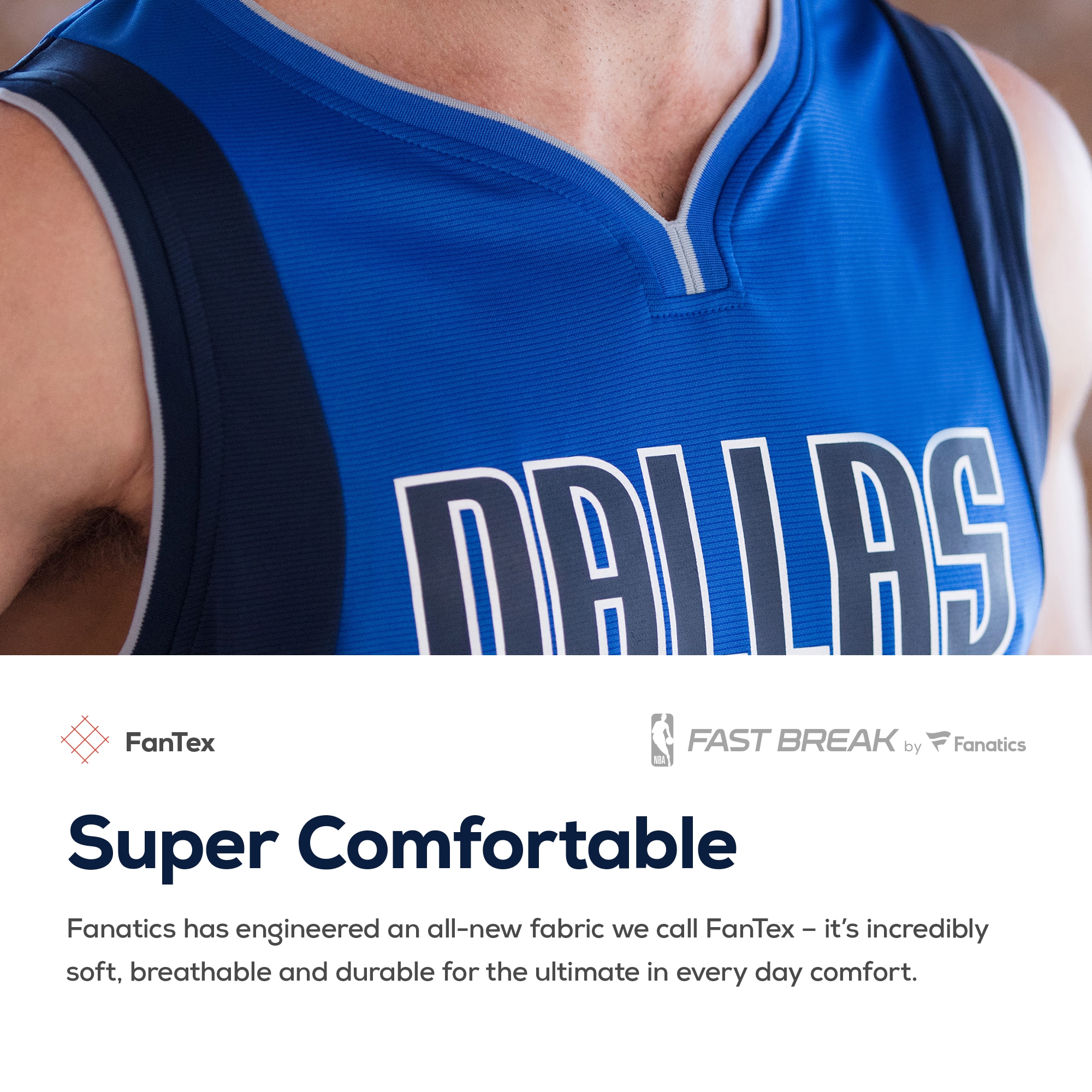 Luka Doncic Dallas Mavericks  Fast Break Men's Replica Jersey - Association Edition - White