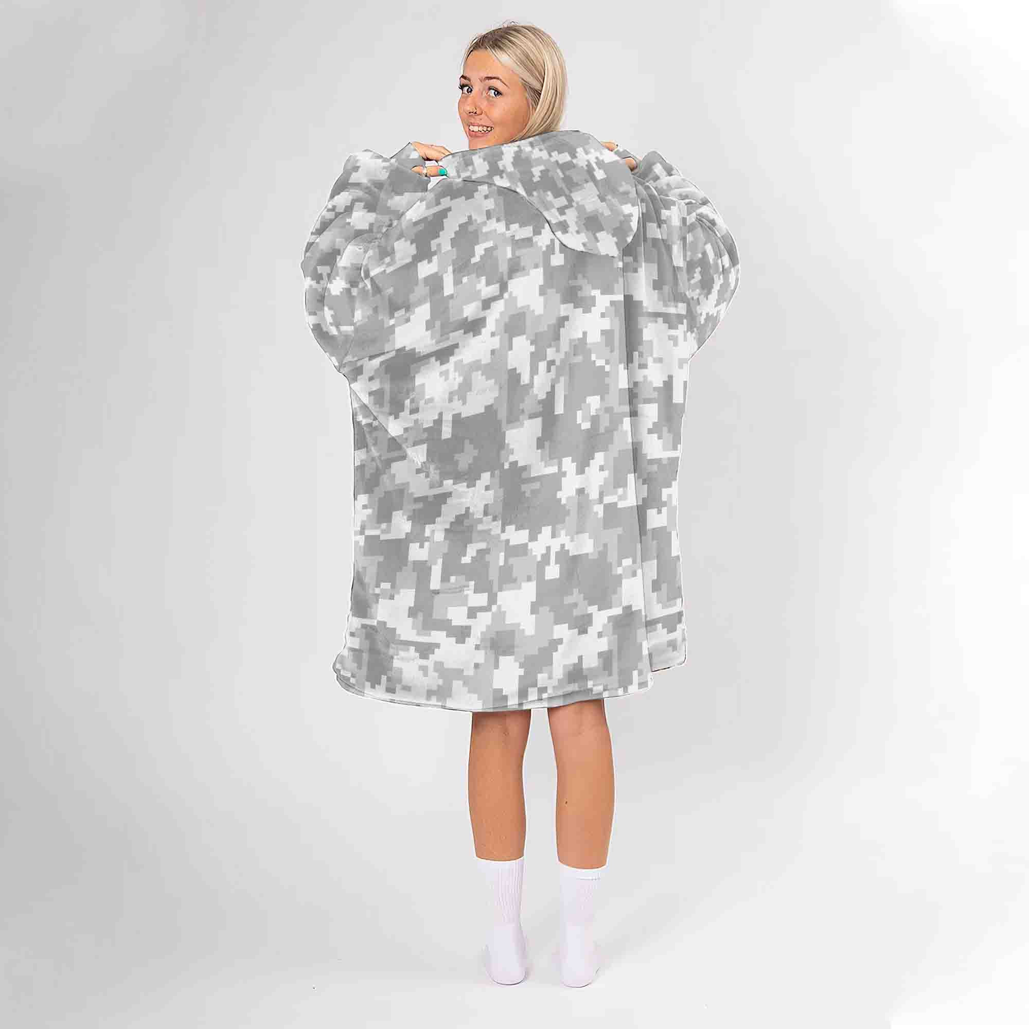 Adult Dallas Cowboys Unisex Camo Blanket Hoodie