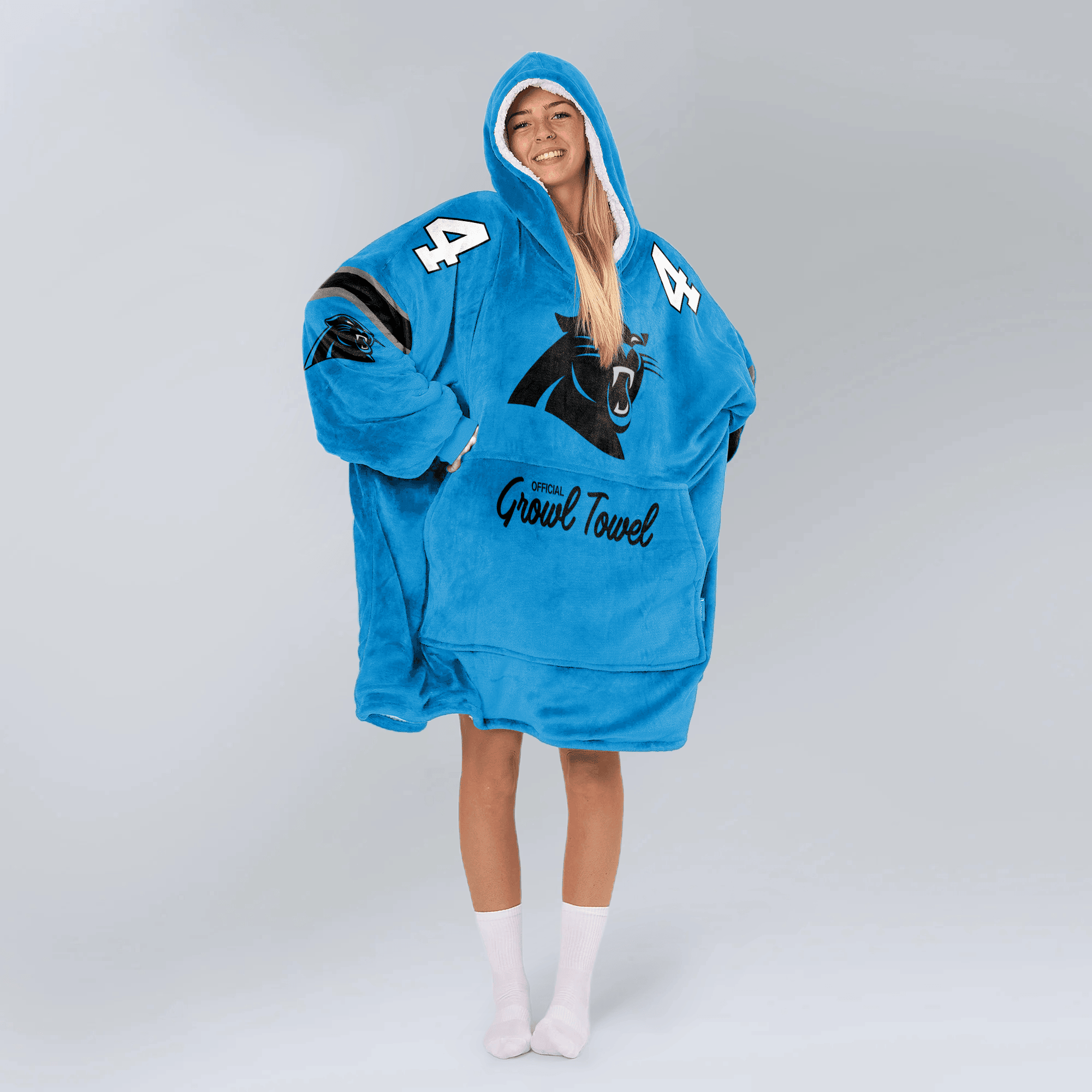 Adult Growl Towel 4 Carolina Football Unisex Blanket Hoodie