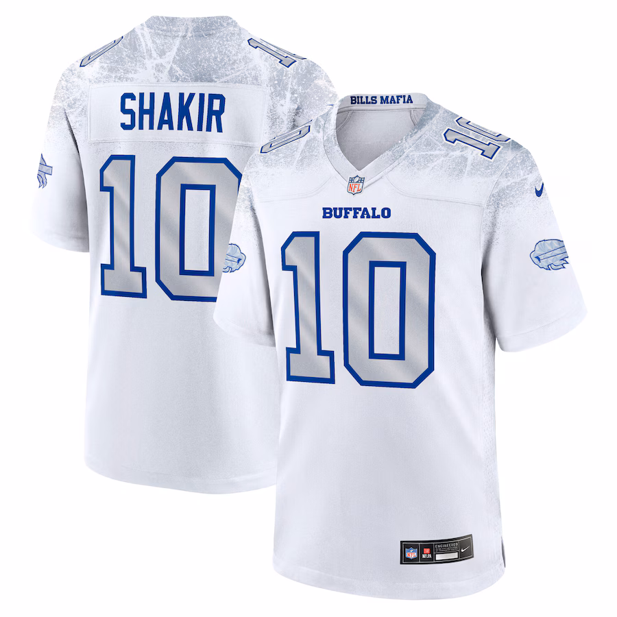 Khalil Shakir #10 Buffalo Bills 2025 Rivalries Collection Game Jersey - White