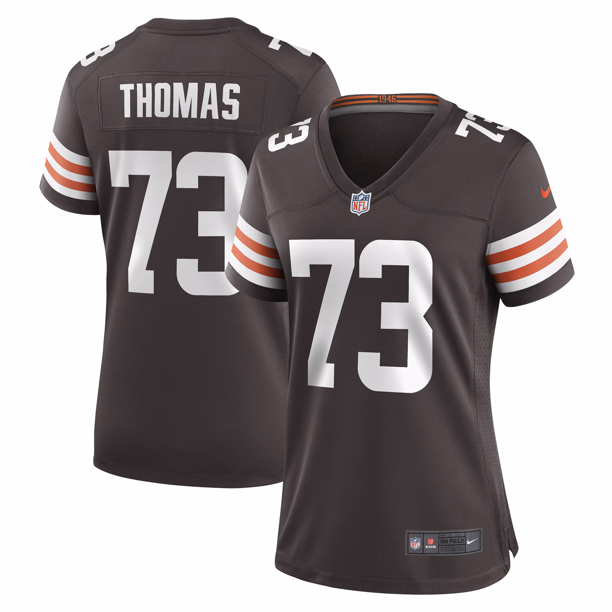 Joe Thomas Cleveland Browns Women's Retired Game Player Jersey - Brown