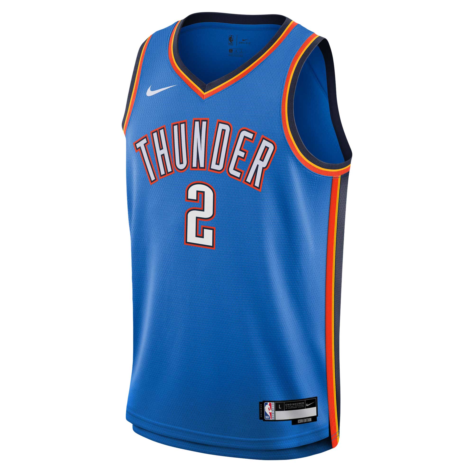 Shai Gilgeous-Alexander Oklahoma City Thunder Youth Swingman Jersey - Icon Edition - Blue