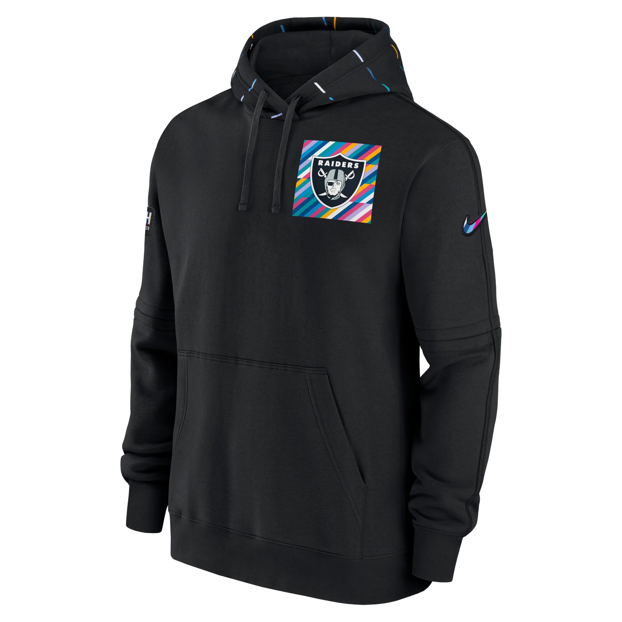 Las Vegas Raiders  2023  Crucial Catch Club Pullover Hoodie - Black