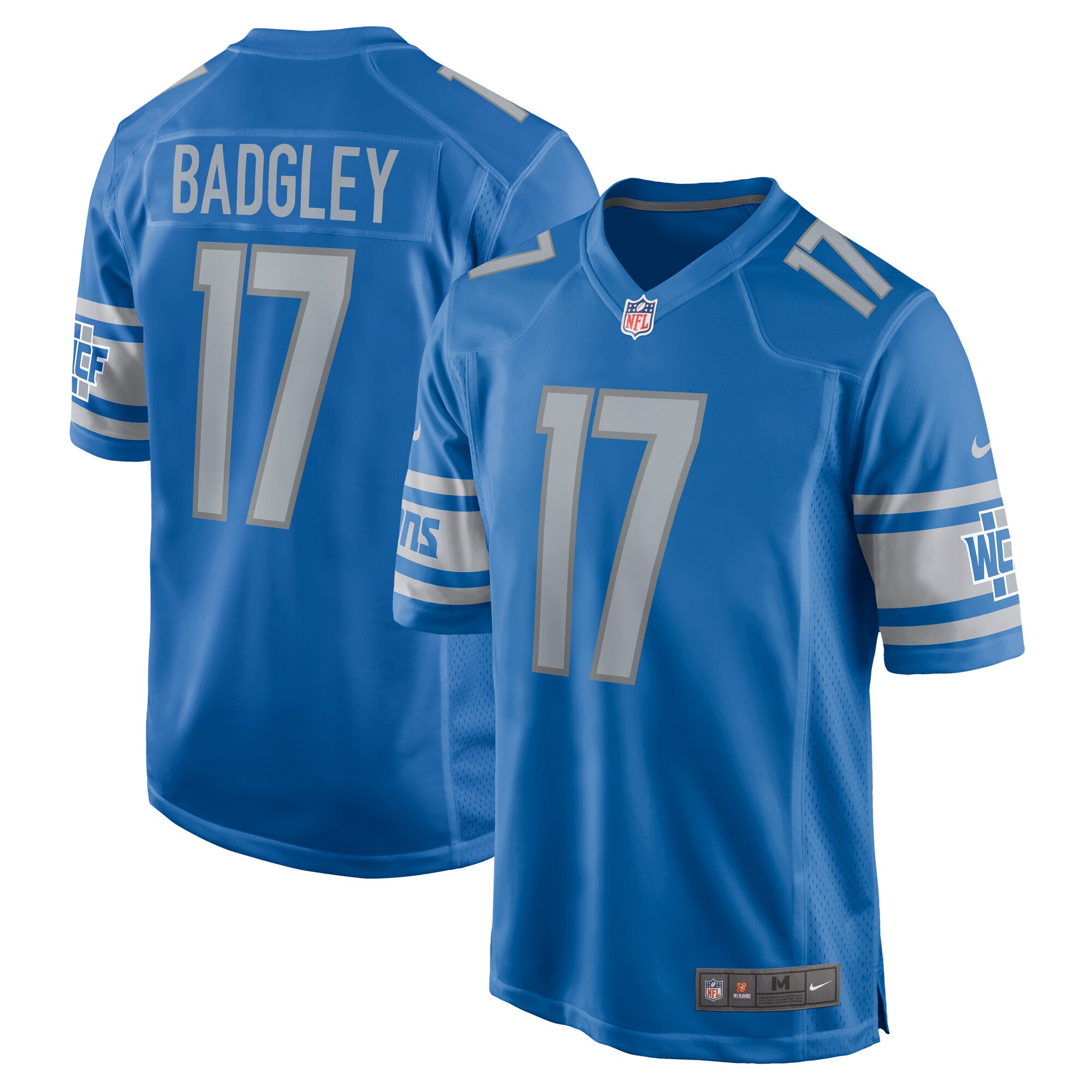 Michael Badgley Detroit Lions  Home Game Player Jersey - Blue