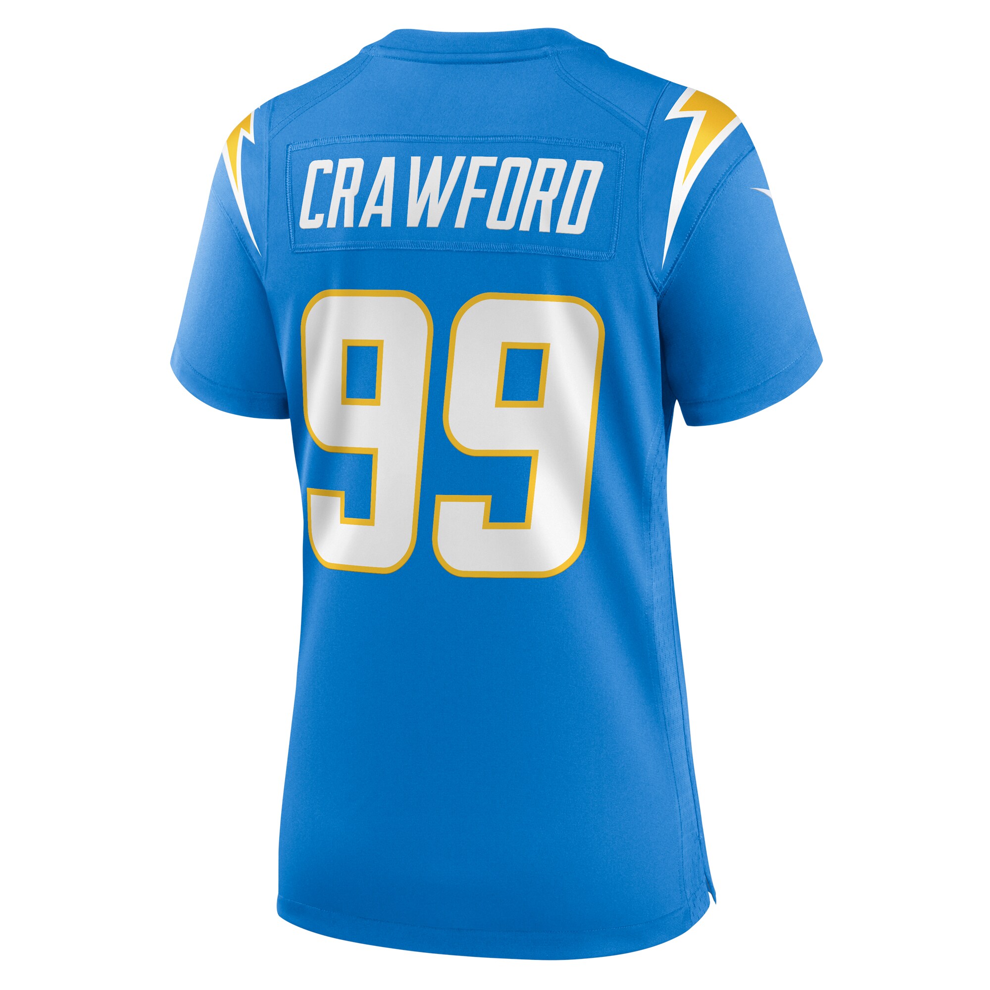 Aaron Crawford Los Angeles Chargers  Women's Home Game Player Jersey - Powder Blue