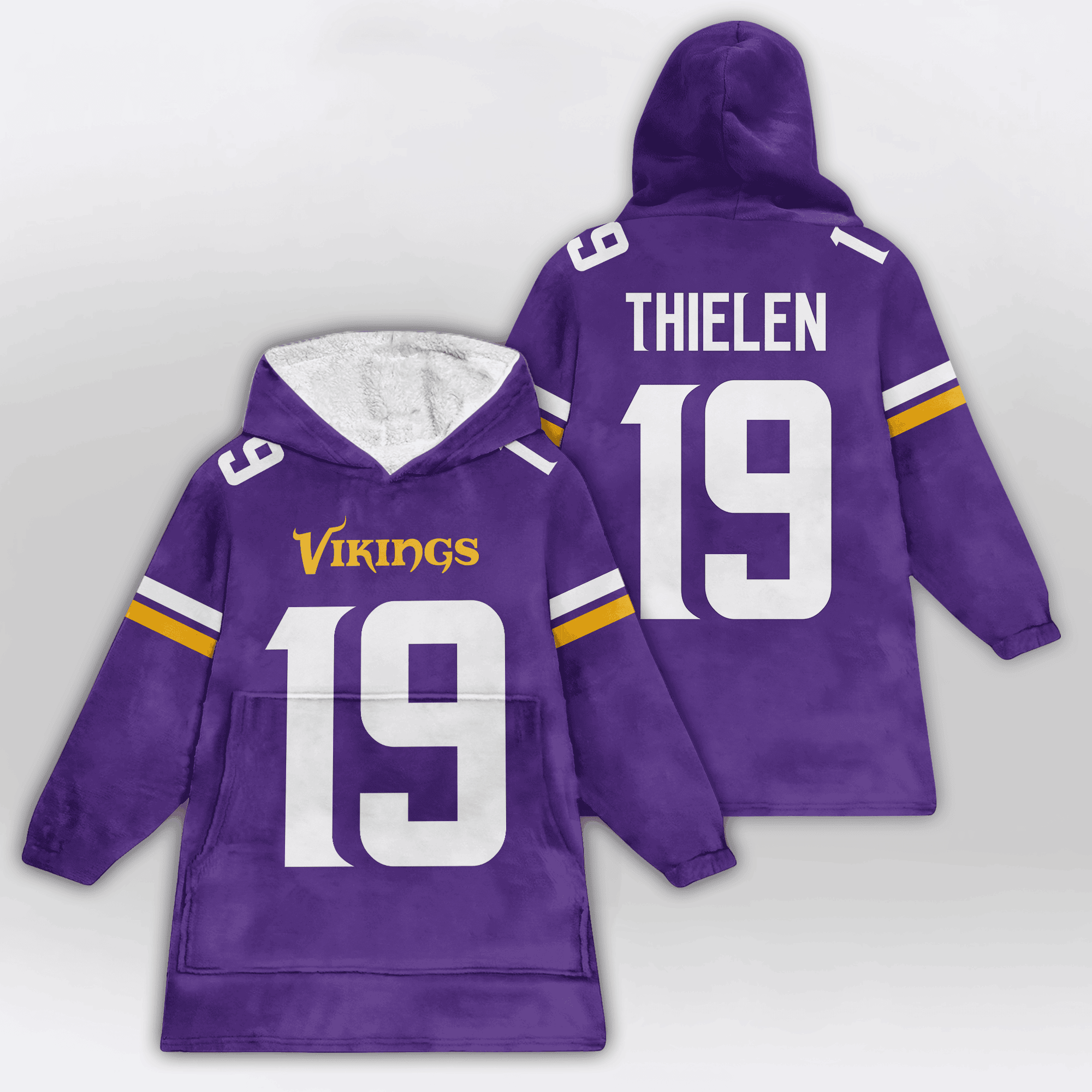 Kid 19 Minnesota Football Unisex Blanket Hoodie
