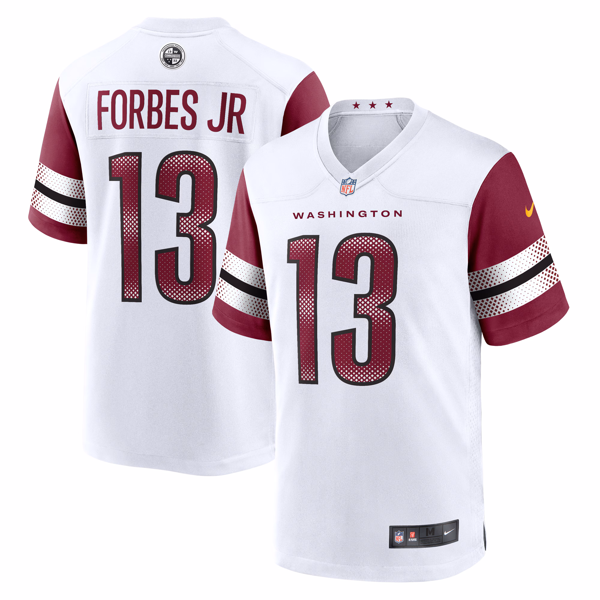 Emmanuel Forbes Jr. Washington Commanders Away Game Jersey - White