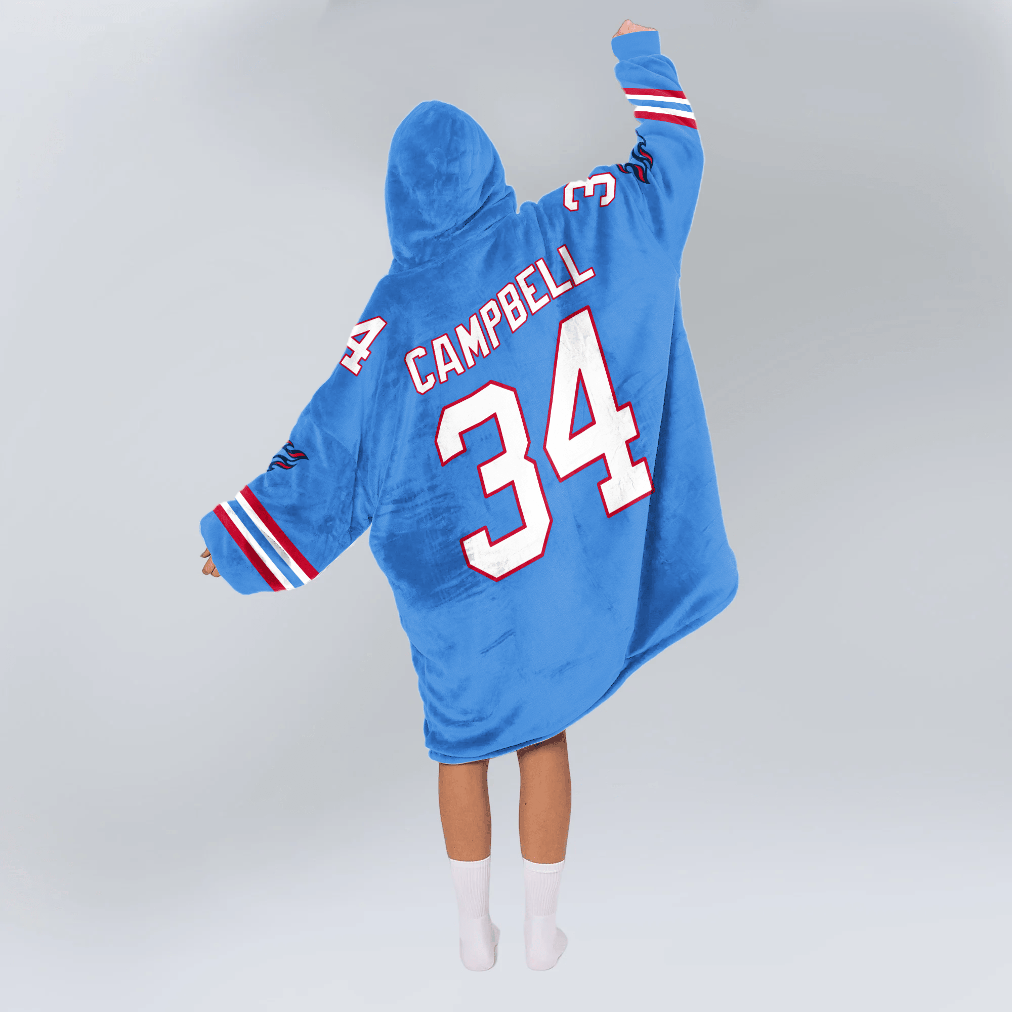 Adult E.C 34 Tennessee Football Unisex Blanket Hoodie