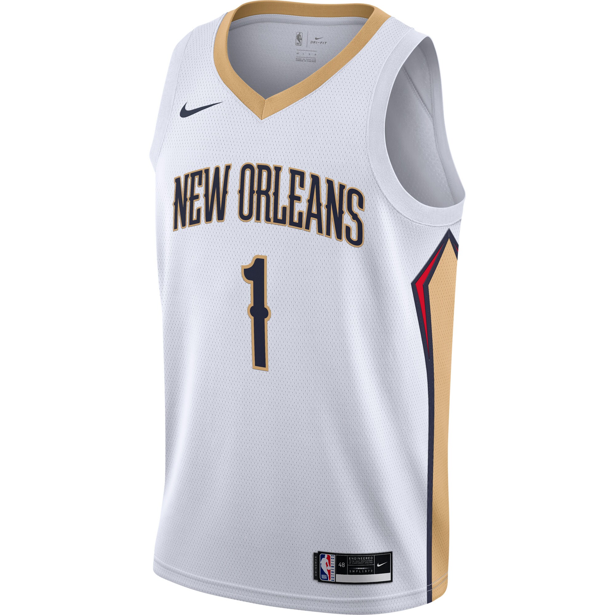 Zion Williamson New Orleans Pelicans 2020/21 Swingman Jersey - White - Association Edition