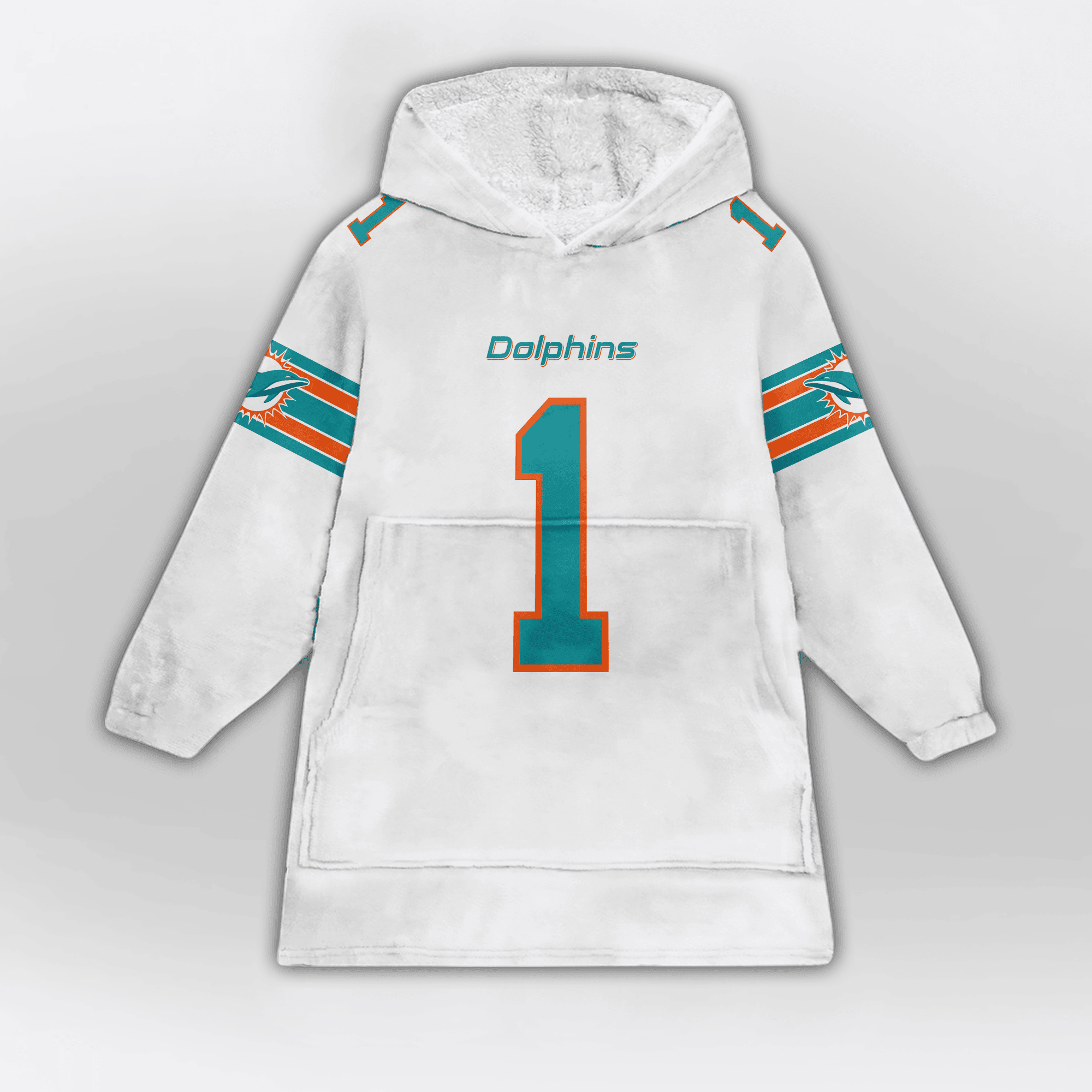 Kid 1 Miami Football Unisex Blanket Hoodie