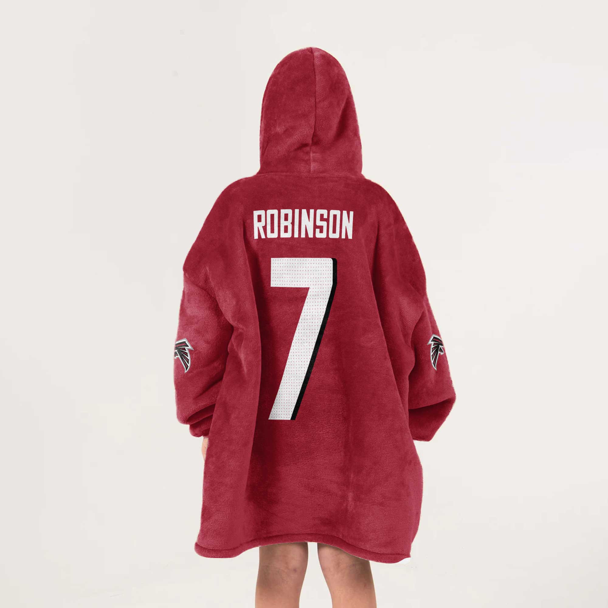 Kid 7 Atlanta Football Unisex Blanket Hoodie
