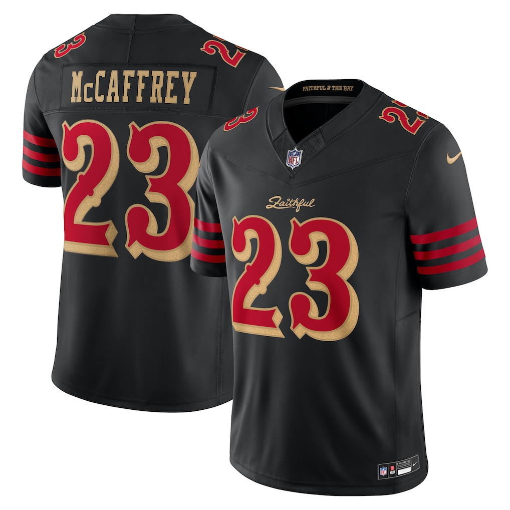 Christian McCaffrey #23 San Francisco 49ers 2025 Rivalries Collection Limited Jersey - Black