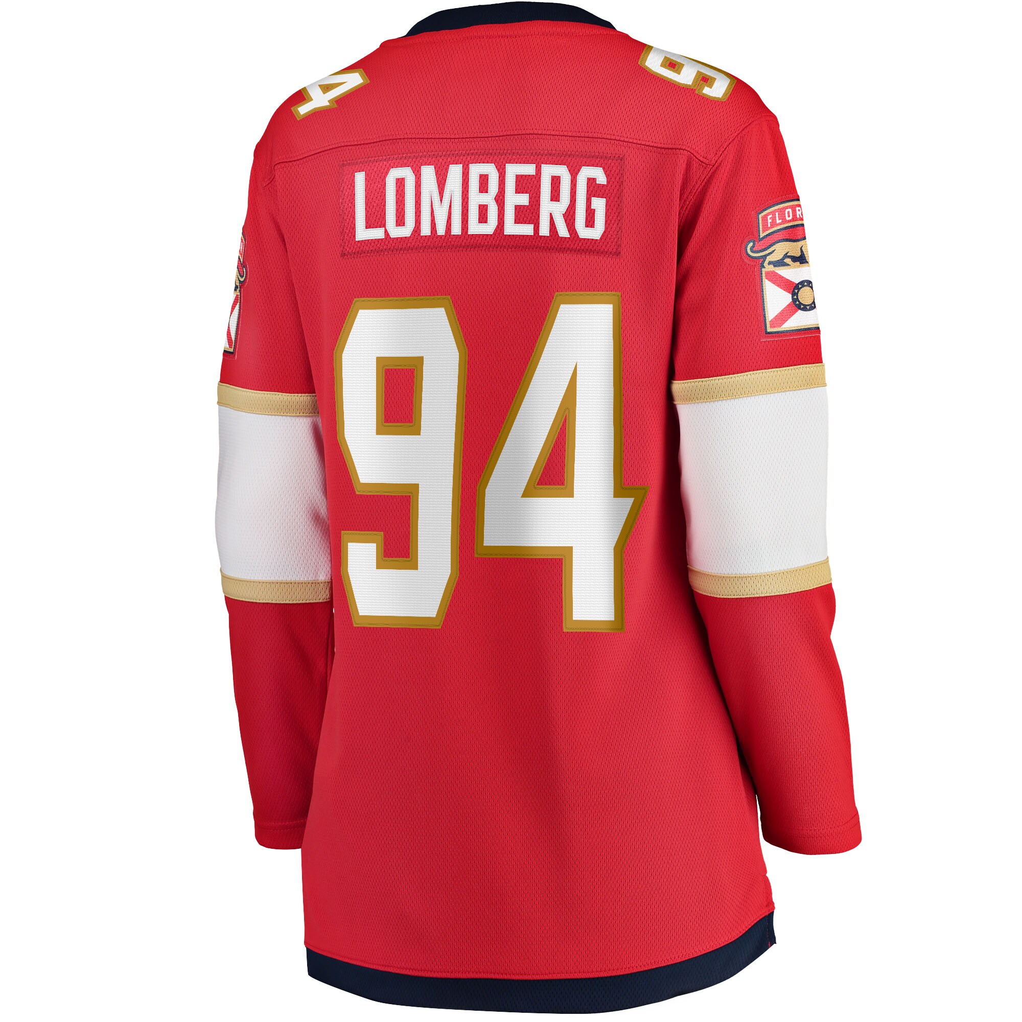 Ryan Lomberg Florida Panthers Women's Home Breakaway Player Jersey - Red