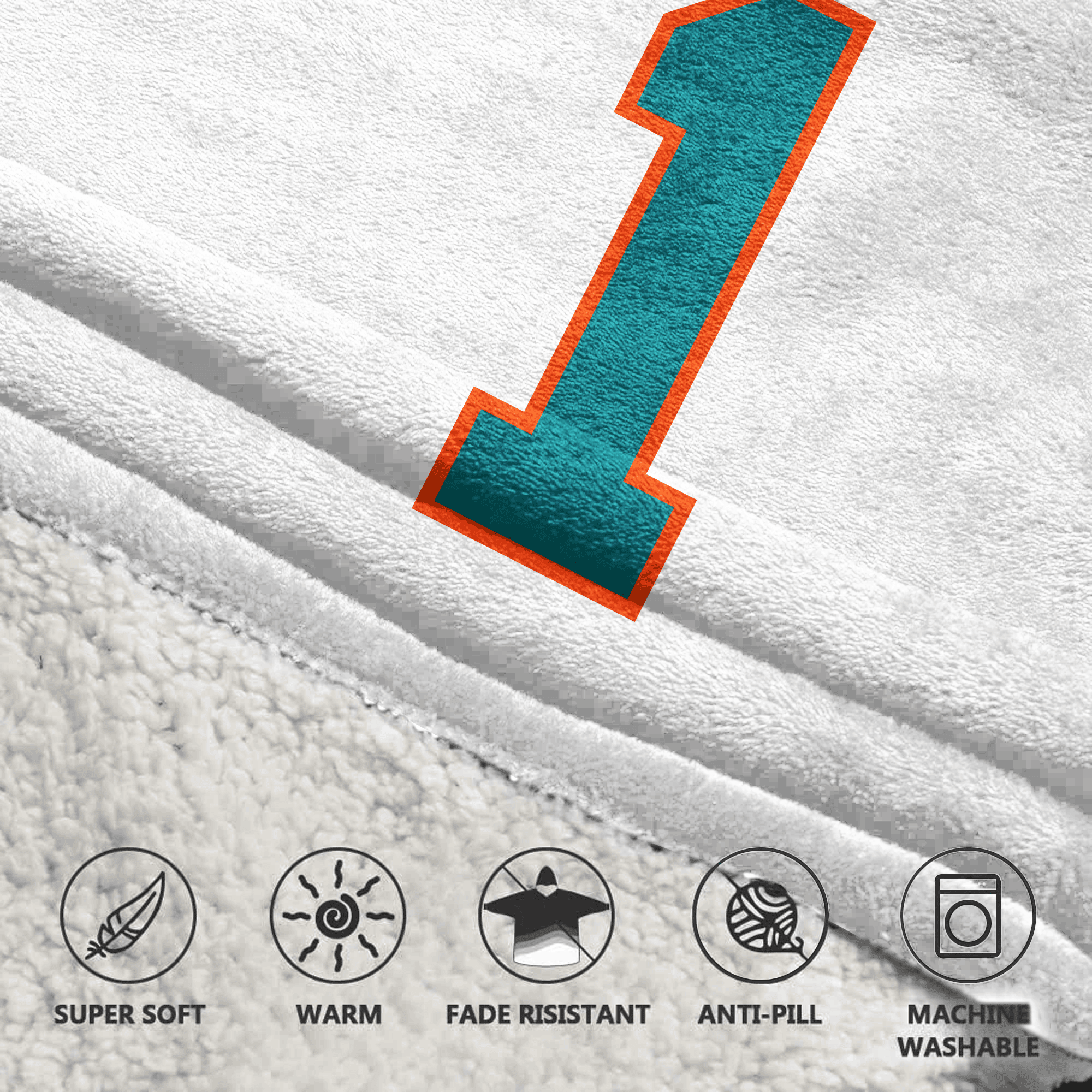 Kid 1 Miami Football Unisex Blanket Hoodie