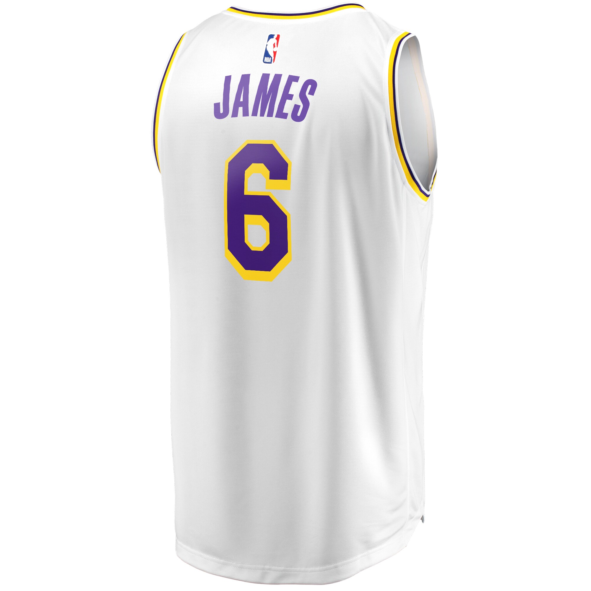 LeBron James Los Angeles Lakers  2021/22 #6 Fast Break Replica Player Jersey White - Association Edition