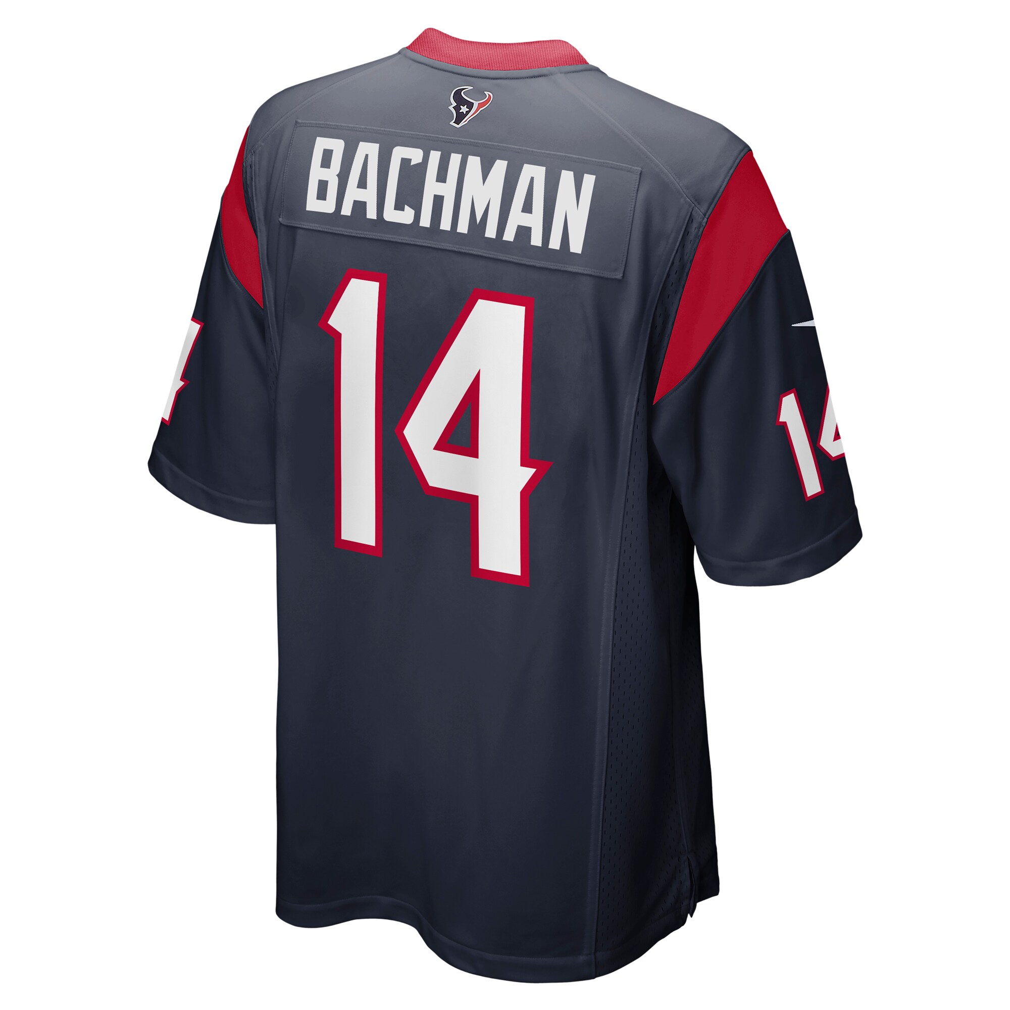 Alex Bachman Houston Texans  Team Game Jersey - Navy