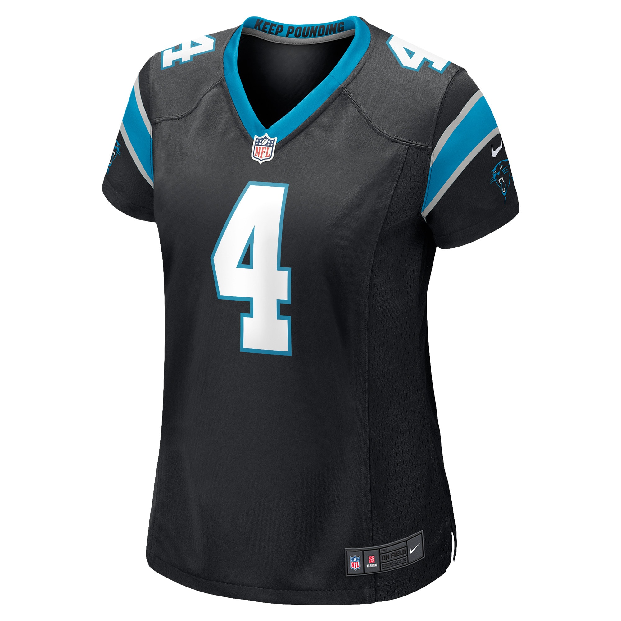 Eddy Pineiro Carolina Panthers  Women's Game Player Jersey - Black