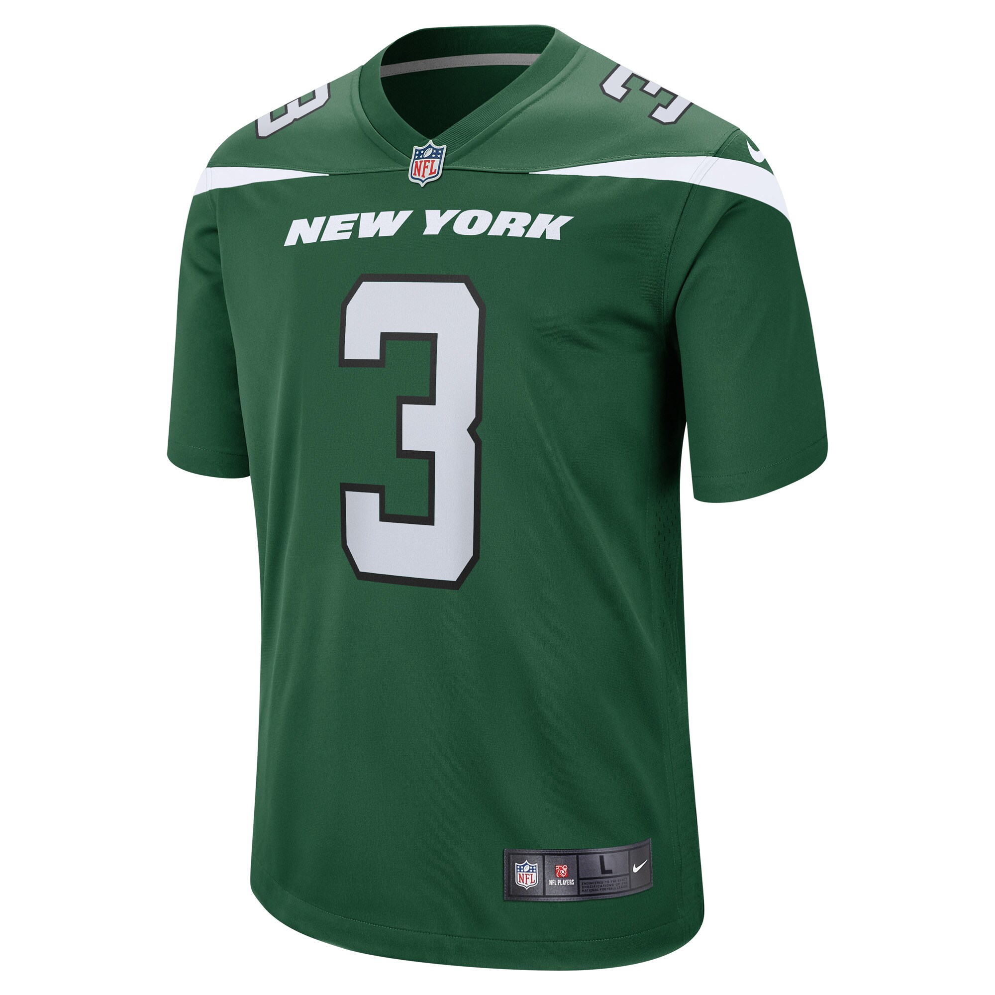 Whitehead New York Jets  Game Player Jersey - Gotham Green