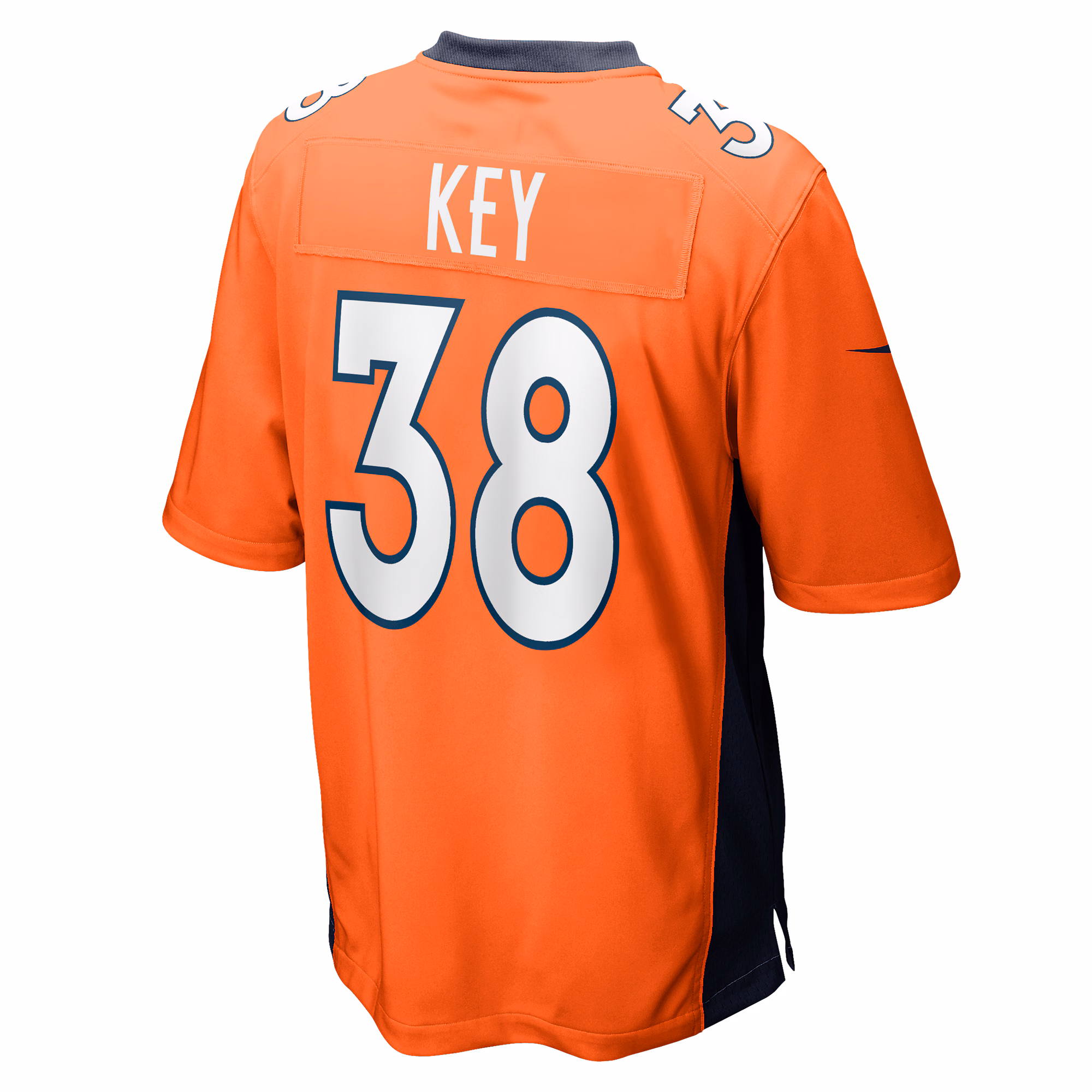 Devon Key Denver Broncos Team Game Jersey -  Orange
