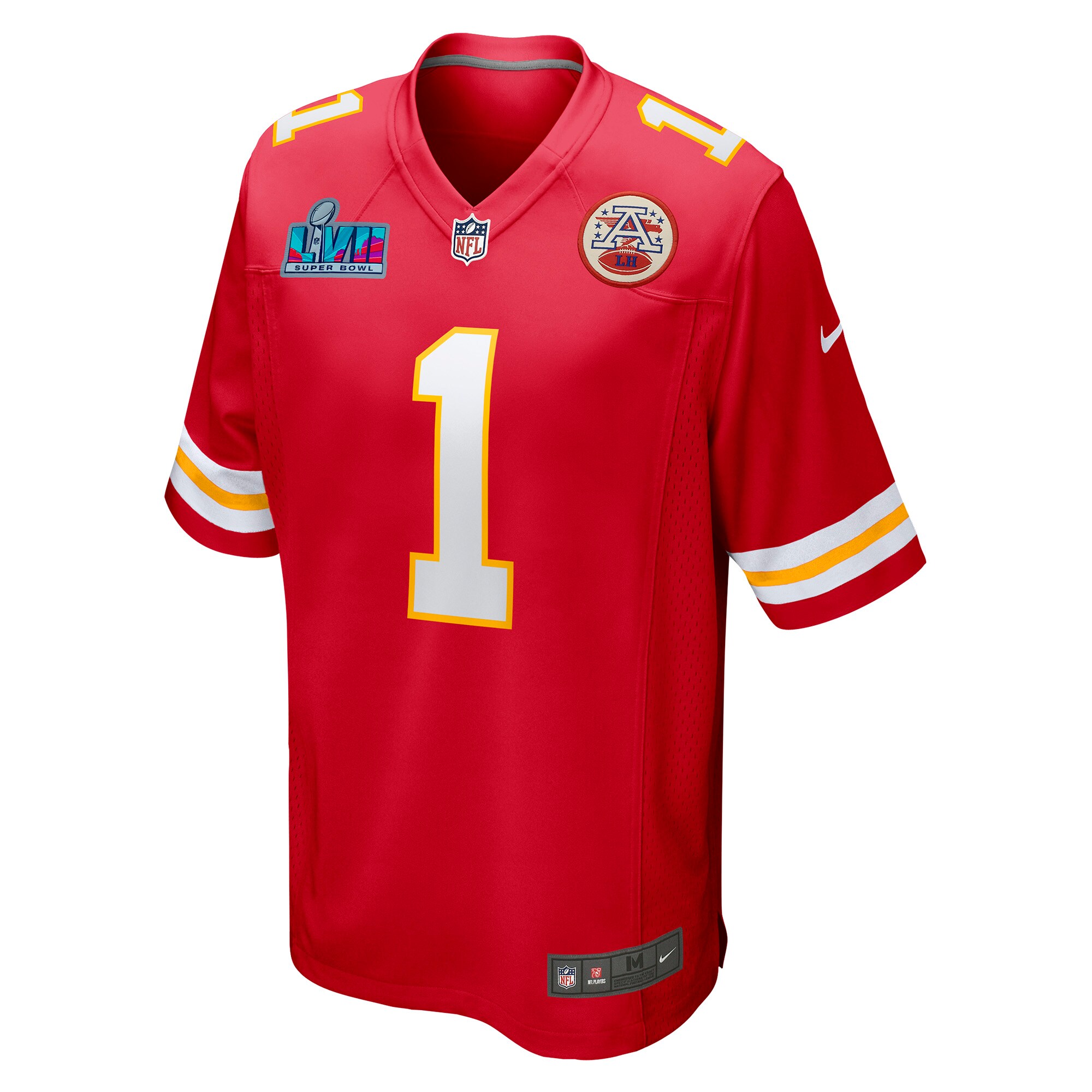 Jerick McKinnon Kansas City Chiefs  Super Bowl LVII Patch Game Jersey - Red