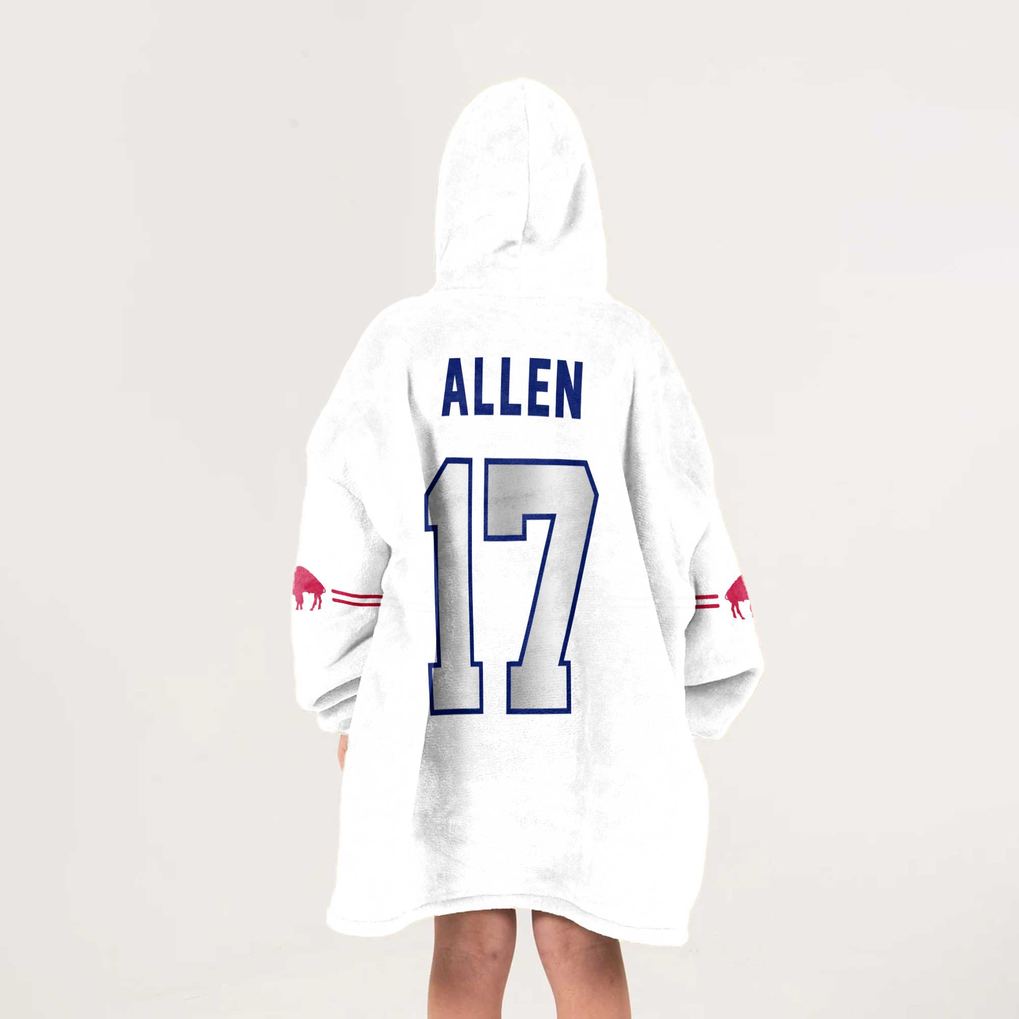 Kid Buffalo Football Unisex Blanket Hoodie