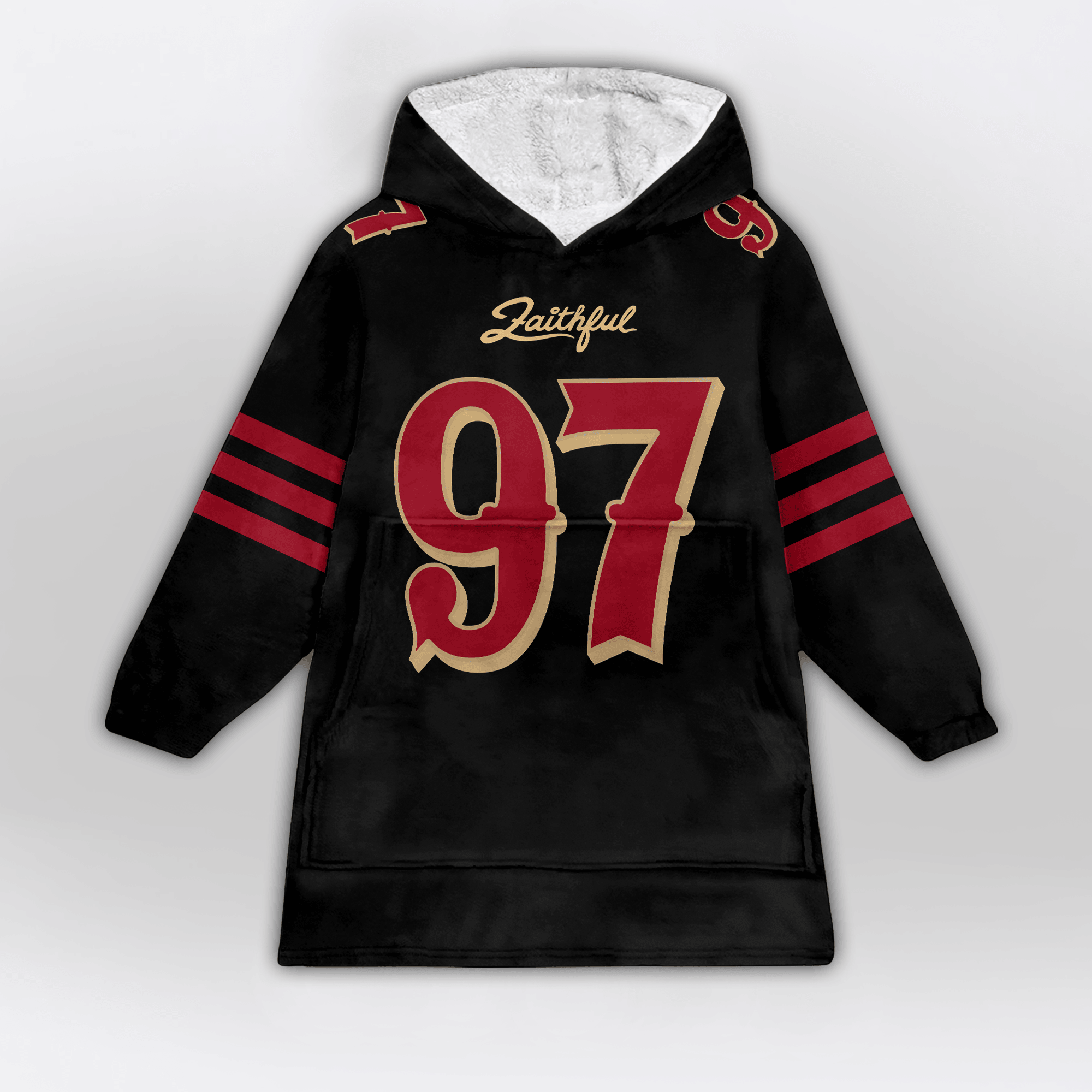 Adult N.B 97 San Francisco 49ers Football Unisex Blanket Hoodie