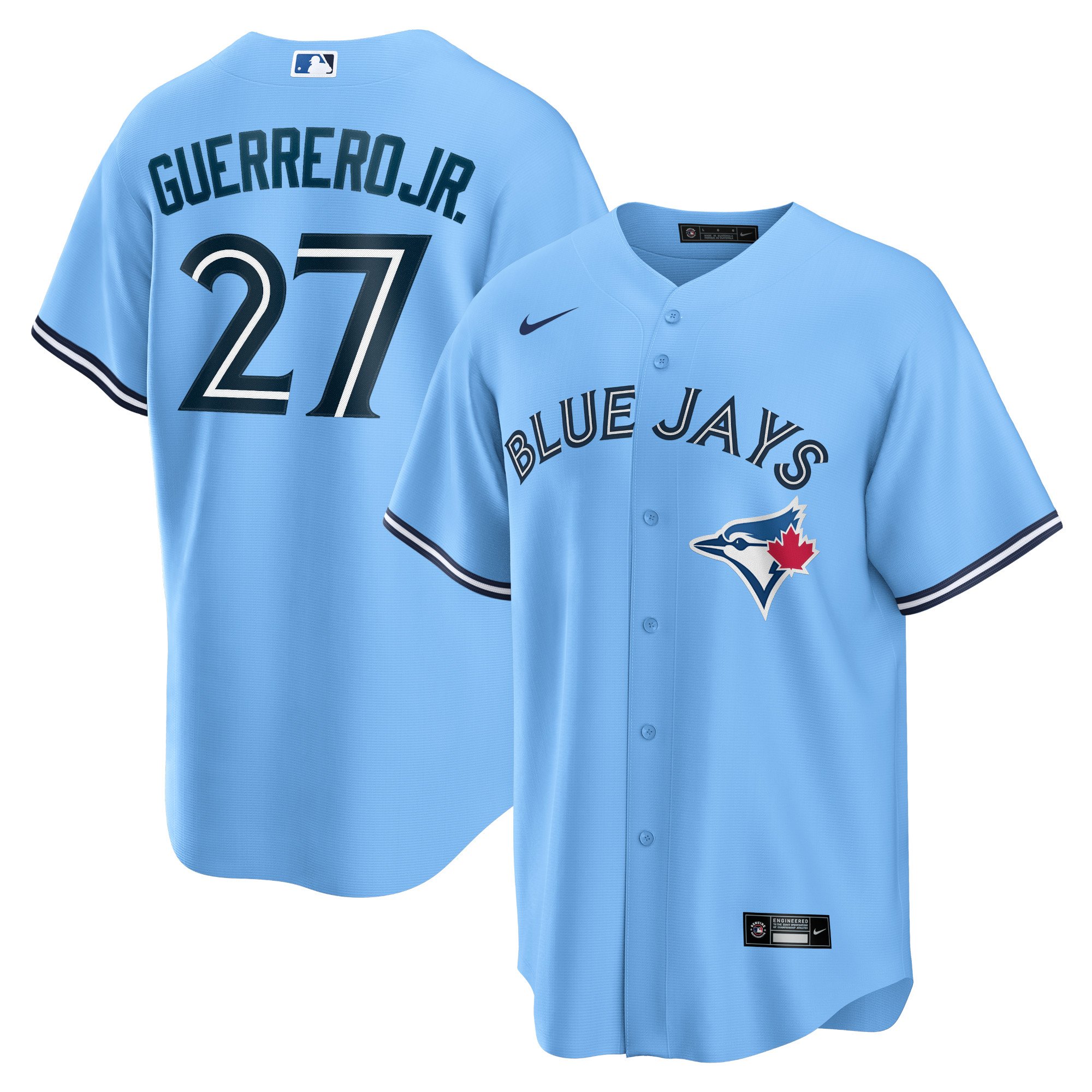 Men's Toronto Blue Jays Vladimir Guerrero Jr.  Powder Blue Alternate Replica Player Jersey
