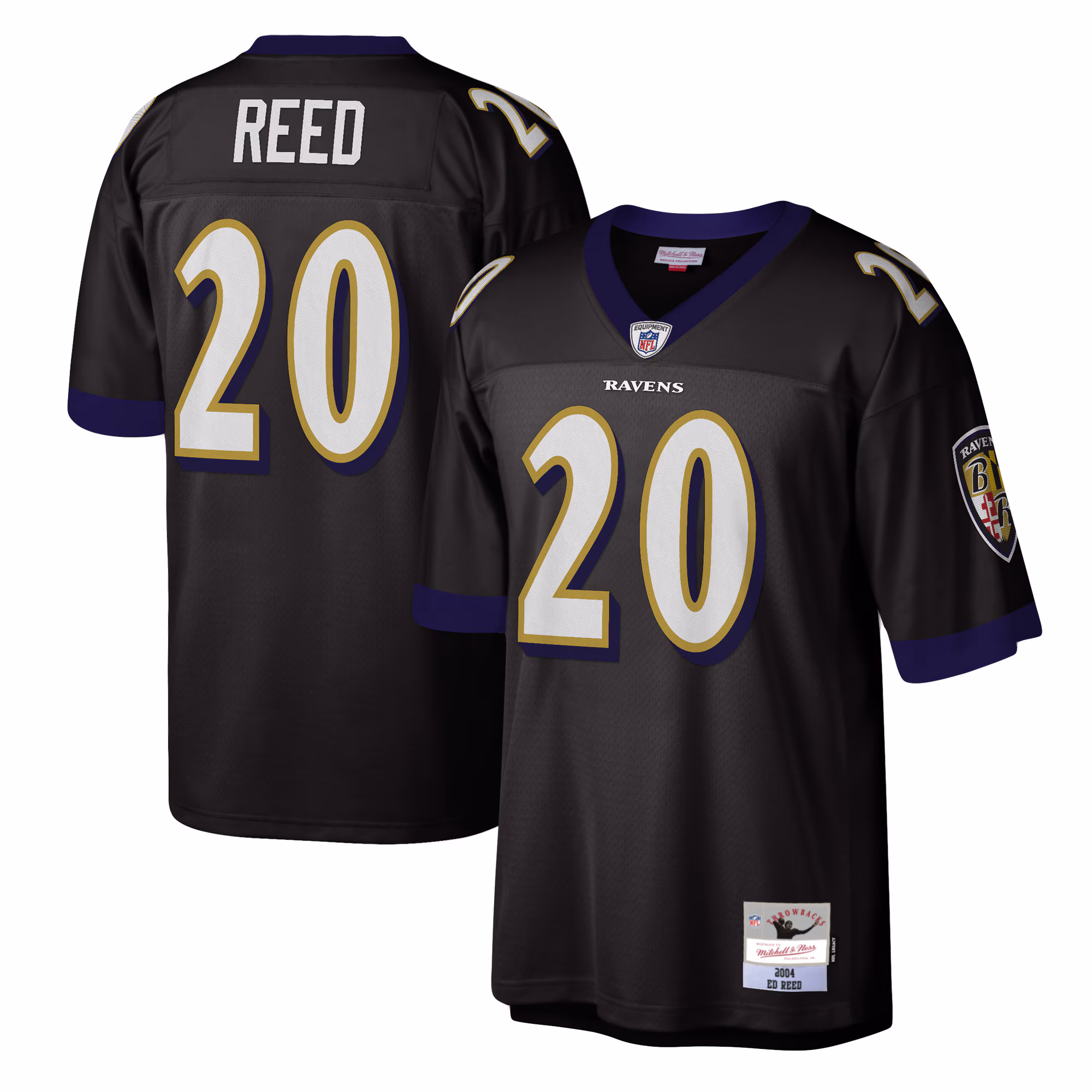 Ed Reed Baltimore Ravens Legacy Replica Jersey - Black