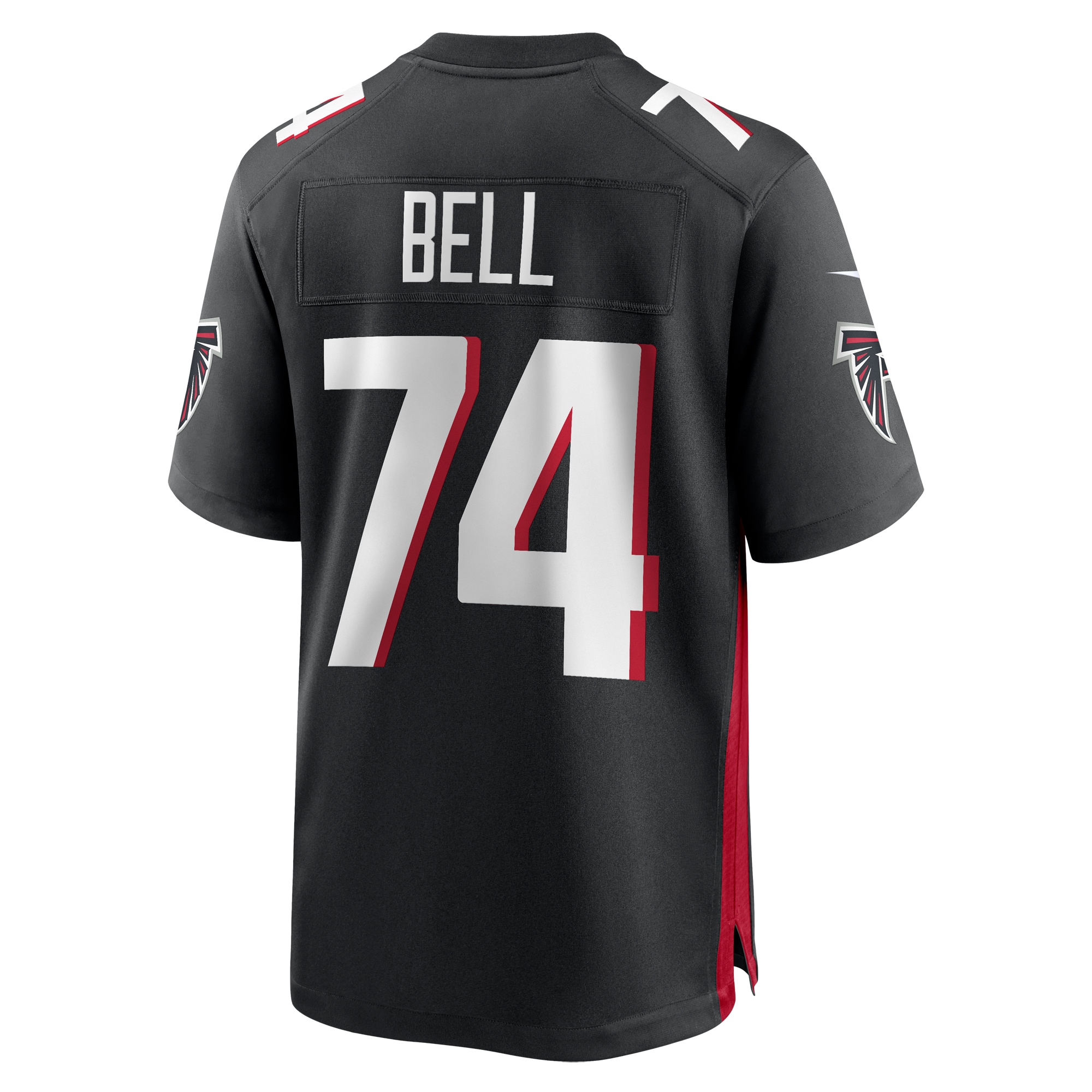 Travis Bell Atlanta Falcons Team Game Jersey -  Black