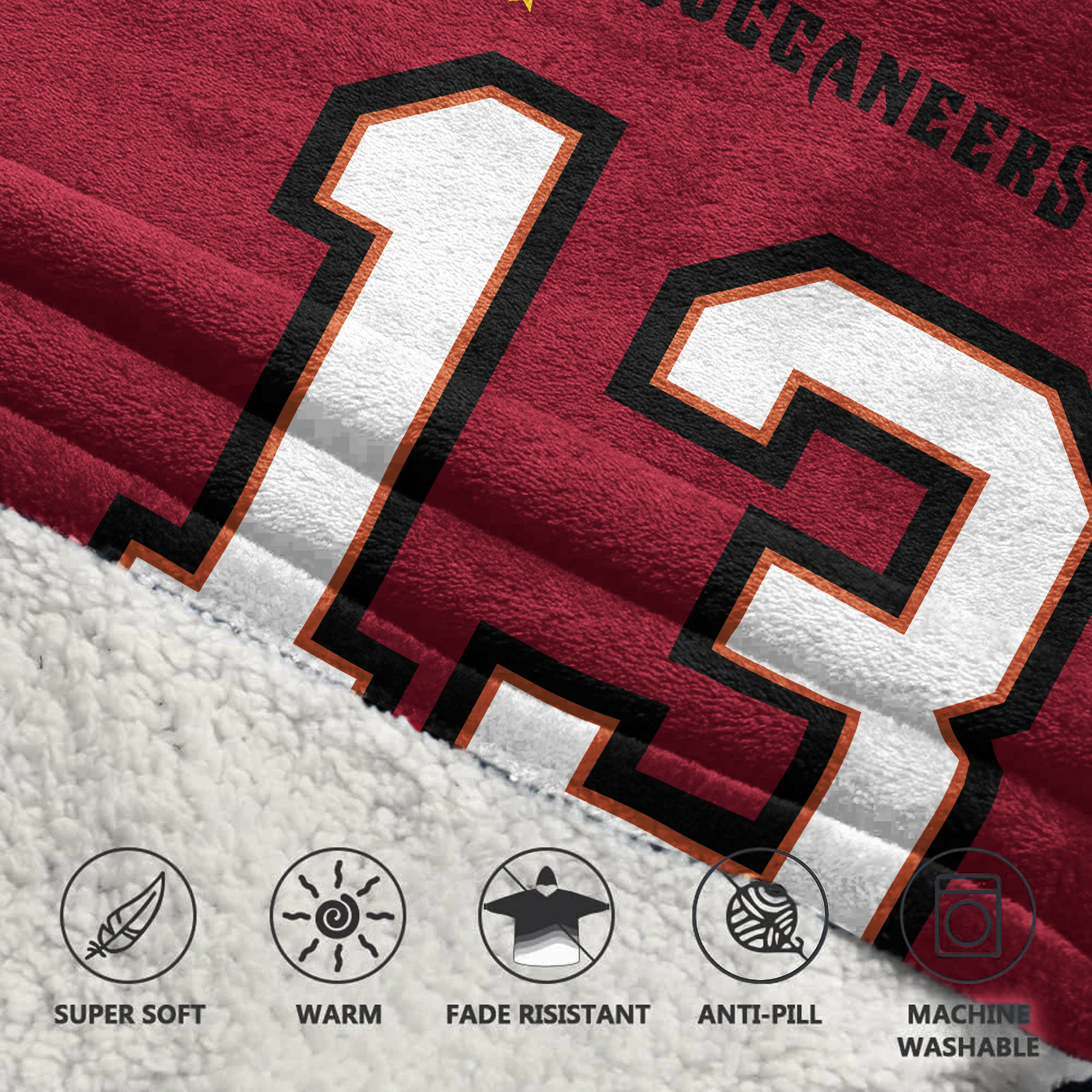 Kid Captain M.E 13 Tampa Bay Football Unisex Blanket Hoodie