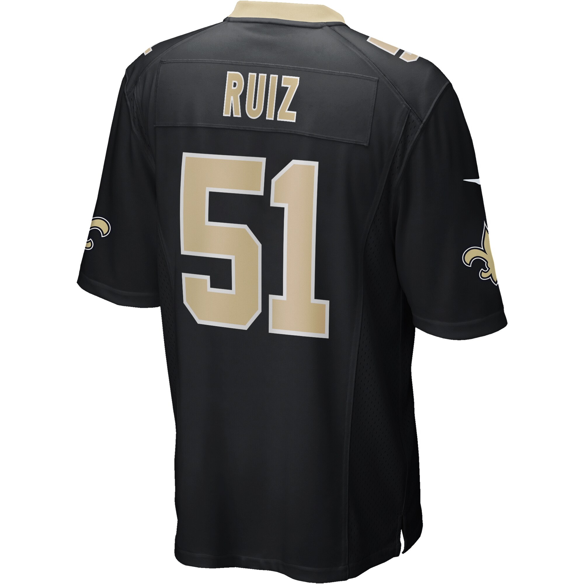 Cesar Ruiz New Orleans Saints Game Jersey - Black