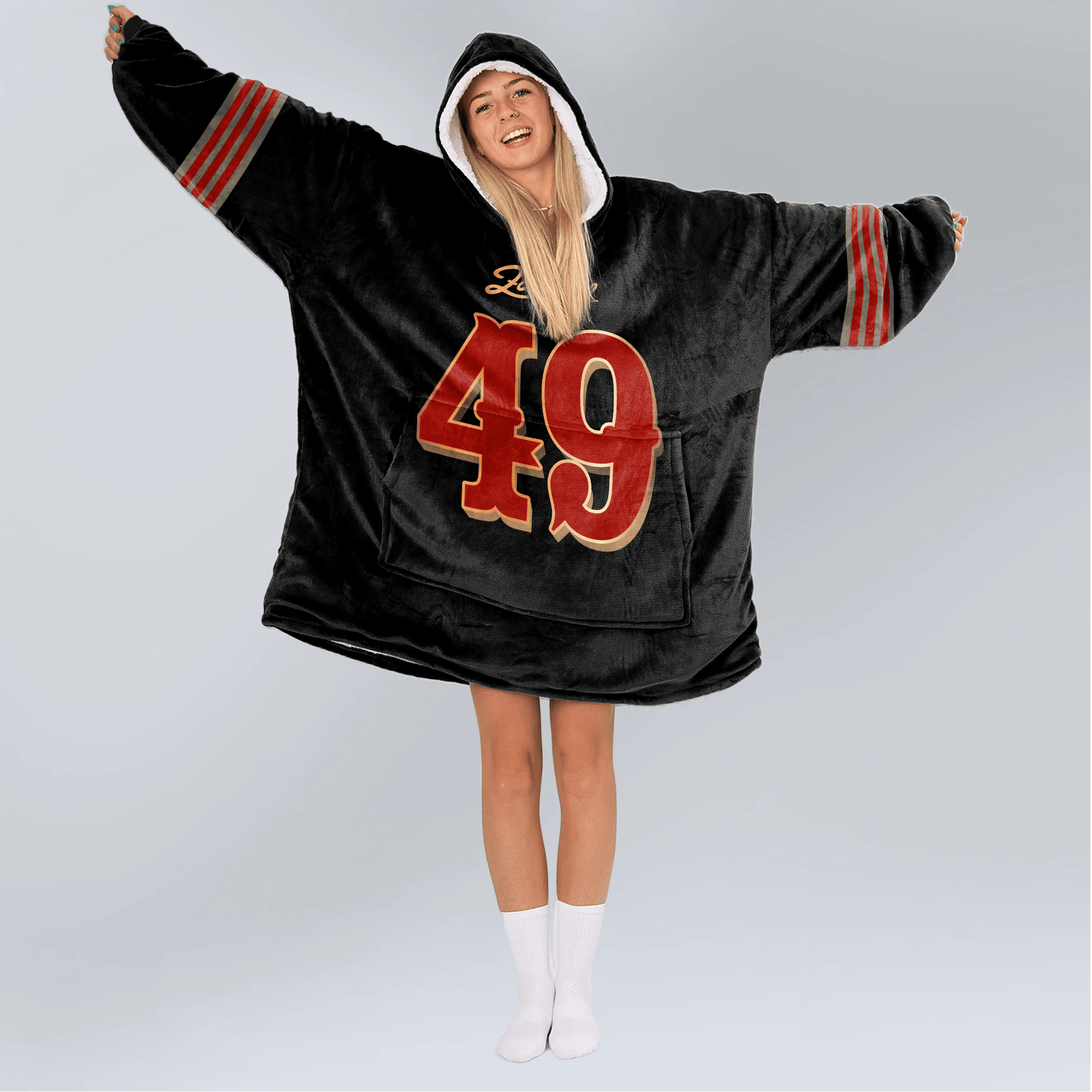 San Francisco 49ers Football Unisex Blanket Hoodie