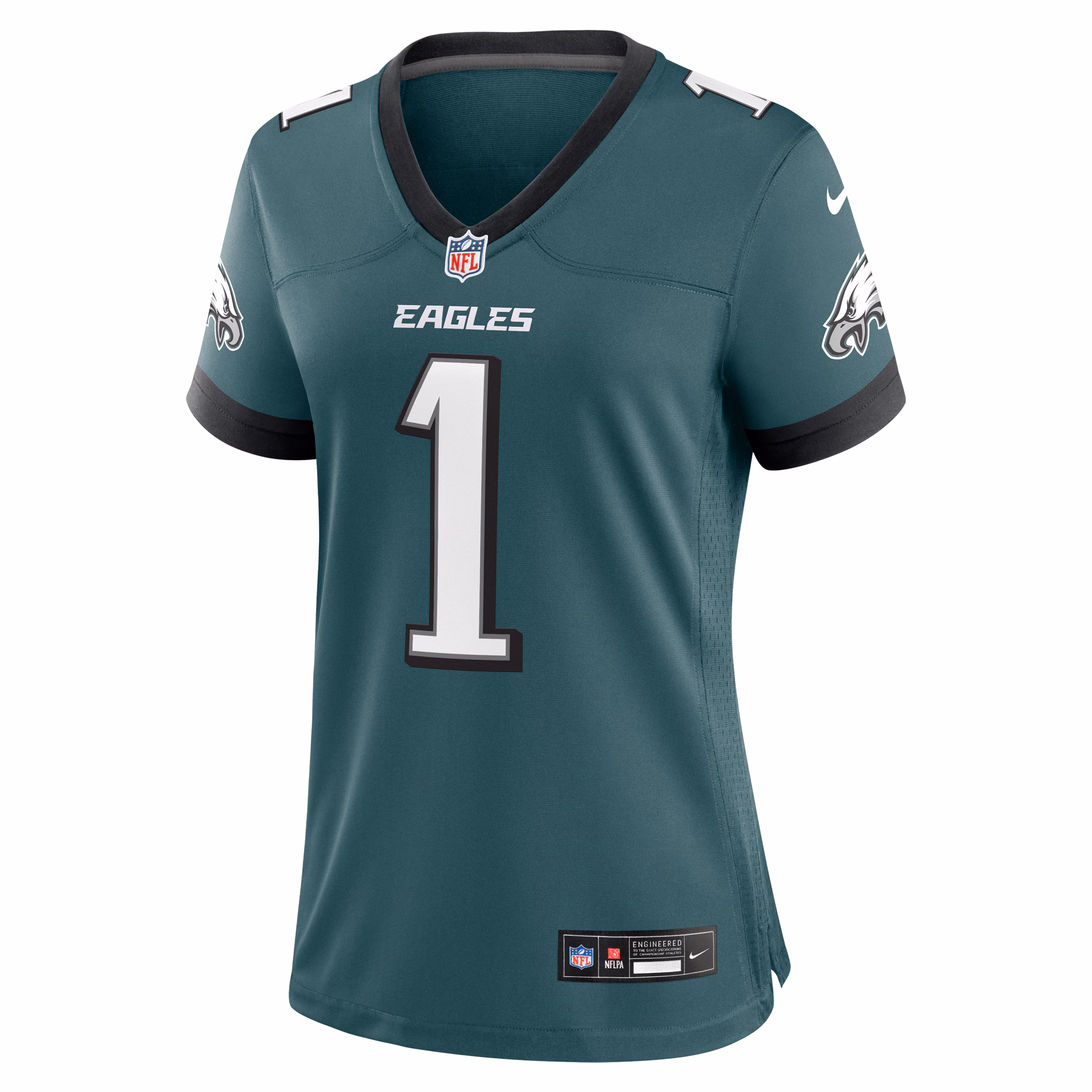 Philadelphia Eagles Women's #1 Mom Game Jersey - Midnight Green