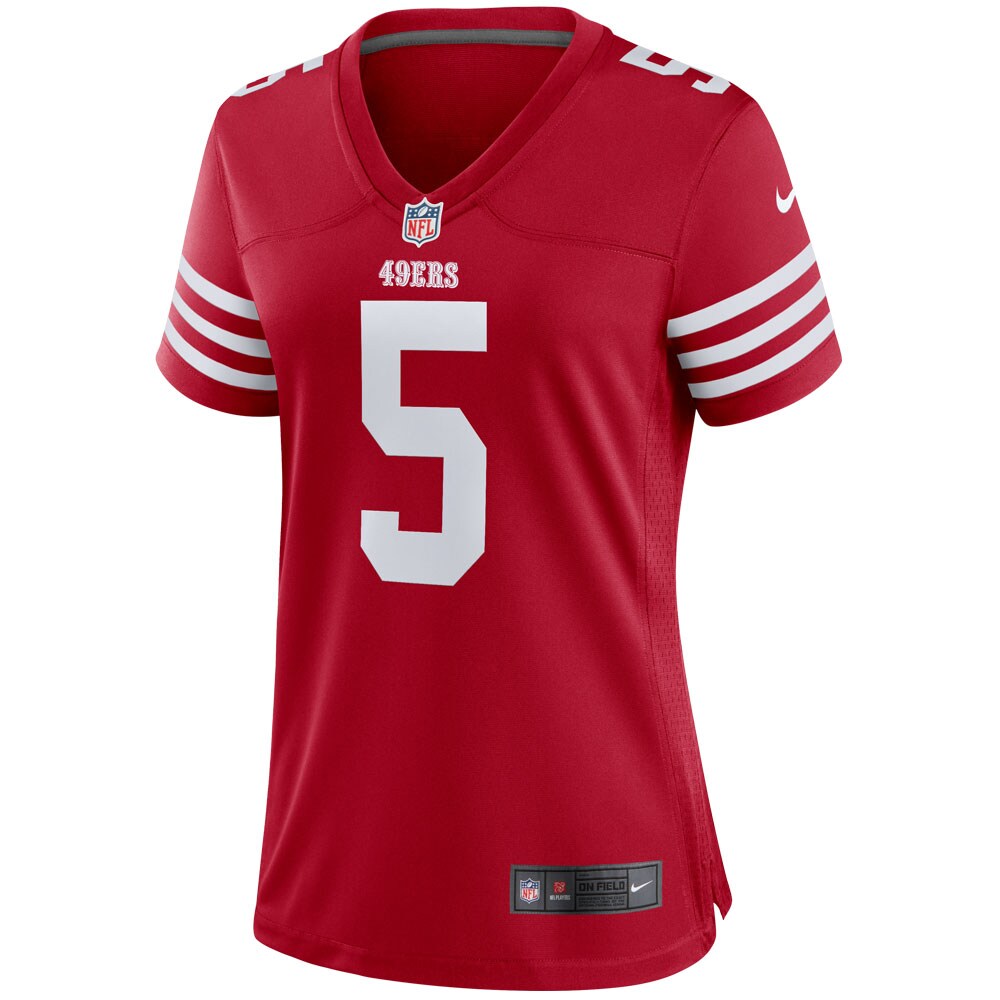 Trey Lance San Francisco 49ers  Women's Team Player Game Jersey - Scarlet