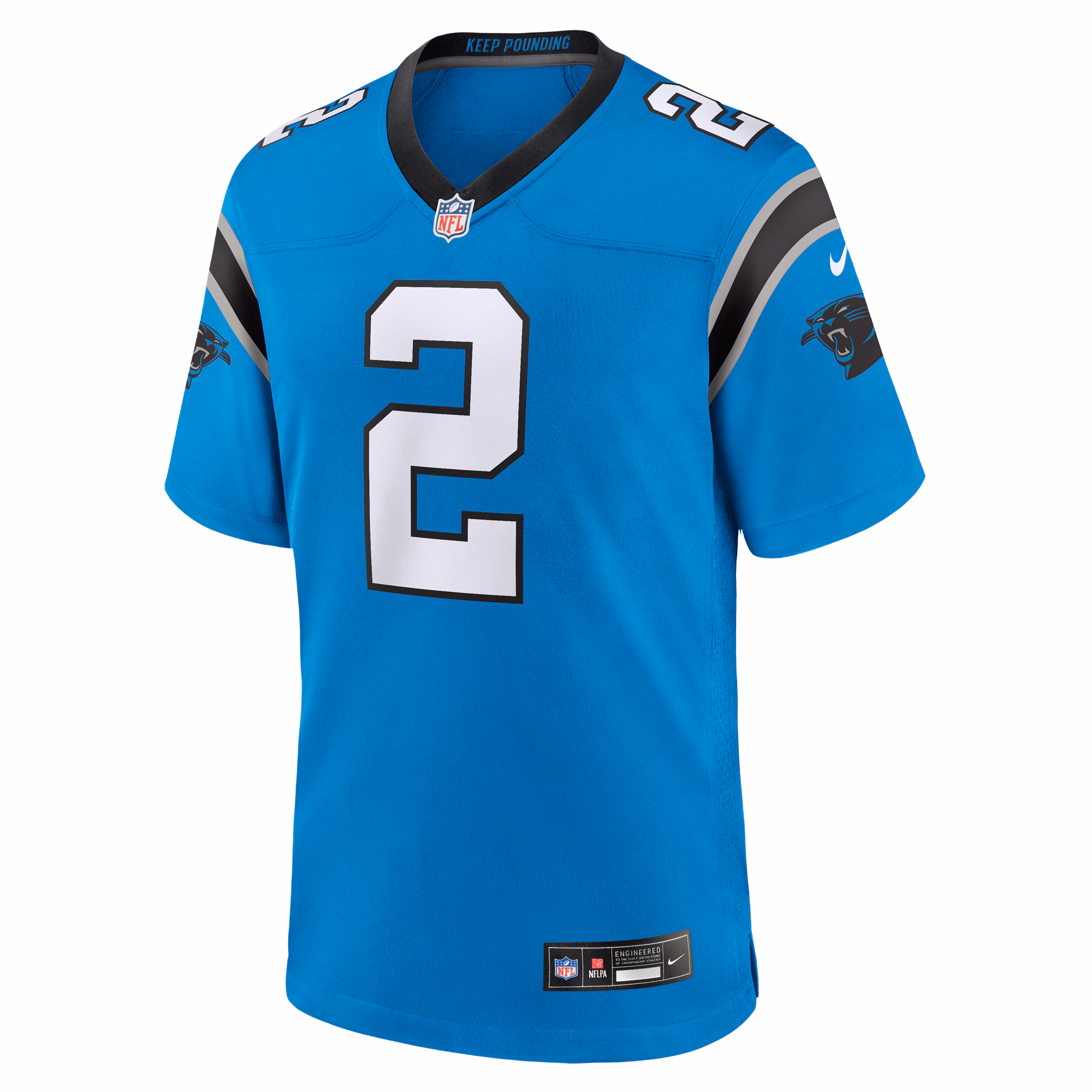 D.J. Moore Carolina Panthers Alternate Game Jersey - Blue