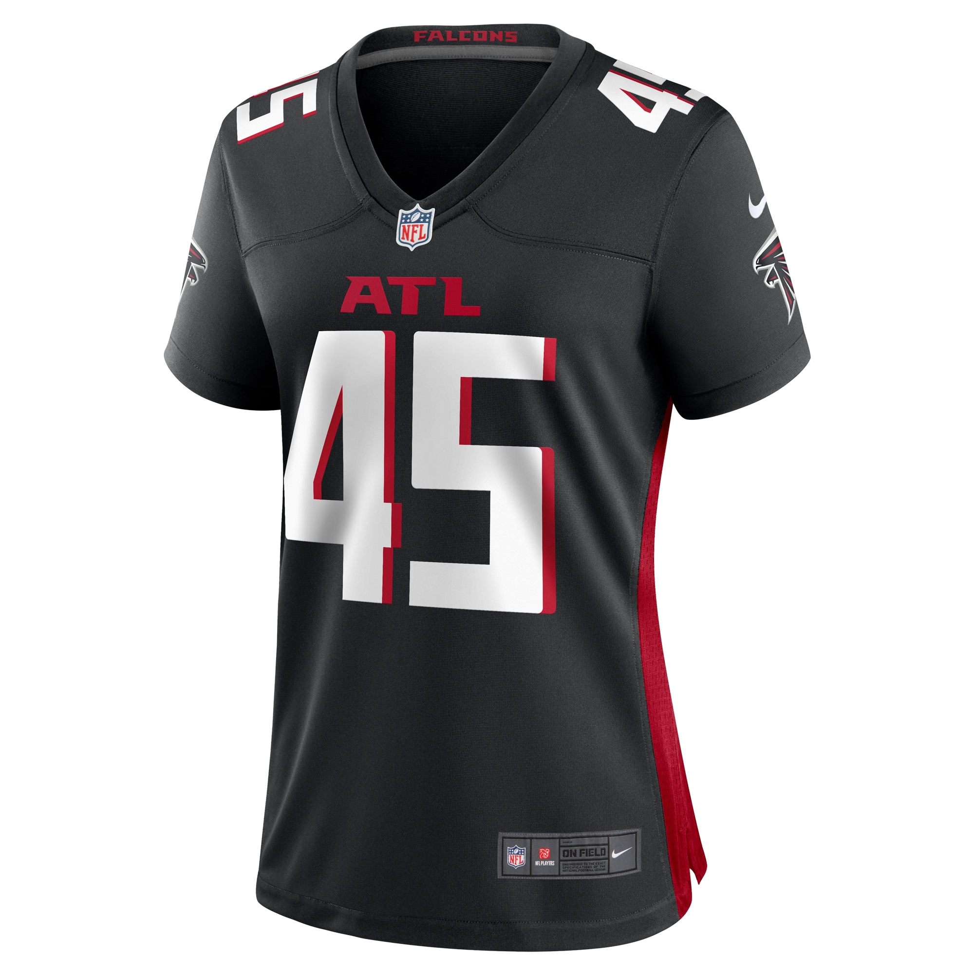 Donavan Mutin Atlanta Falcons Women's  Game Jersey -  Black