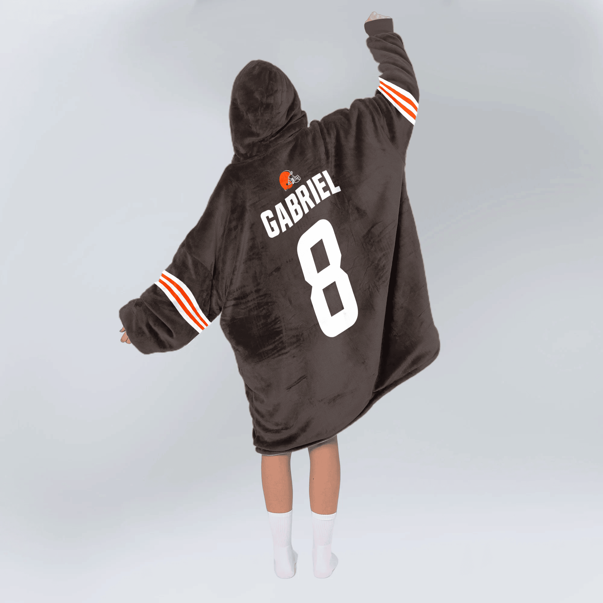 Adult D.G 8 Cleveland Football Unisex Blanket Hoodie