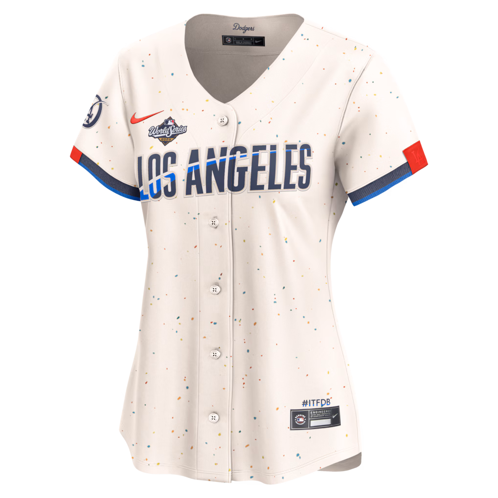 Los Angeles Dodgers Women's 2025 World Series City Connect Limited Jersey - Cream