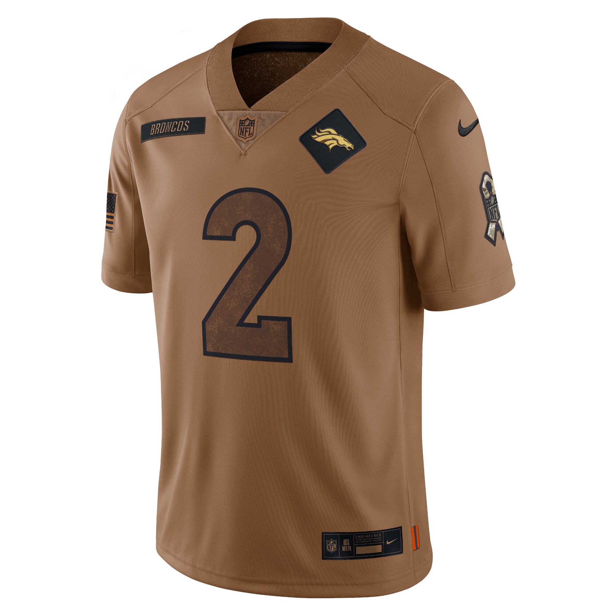 Patrick Surtain II Denver Broncos  2023 Salute To Service Limited Jersey - Brown