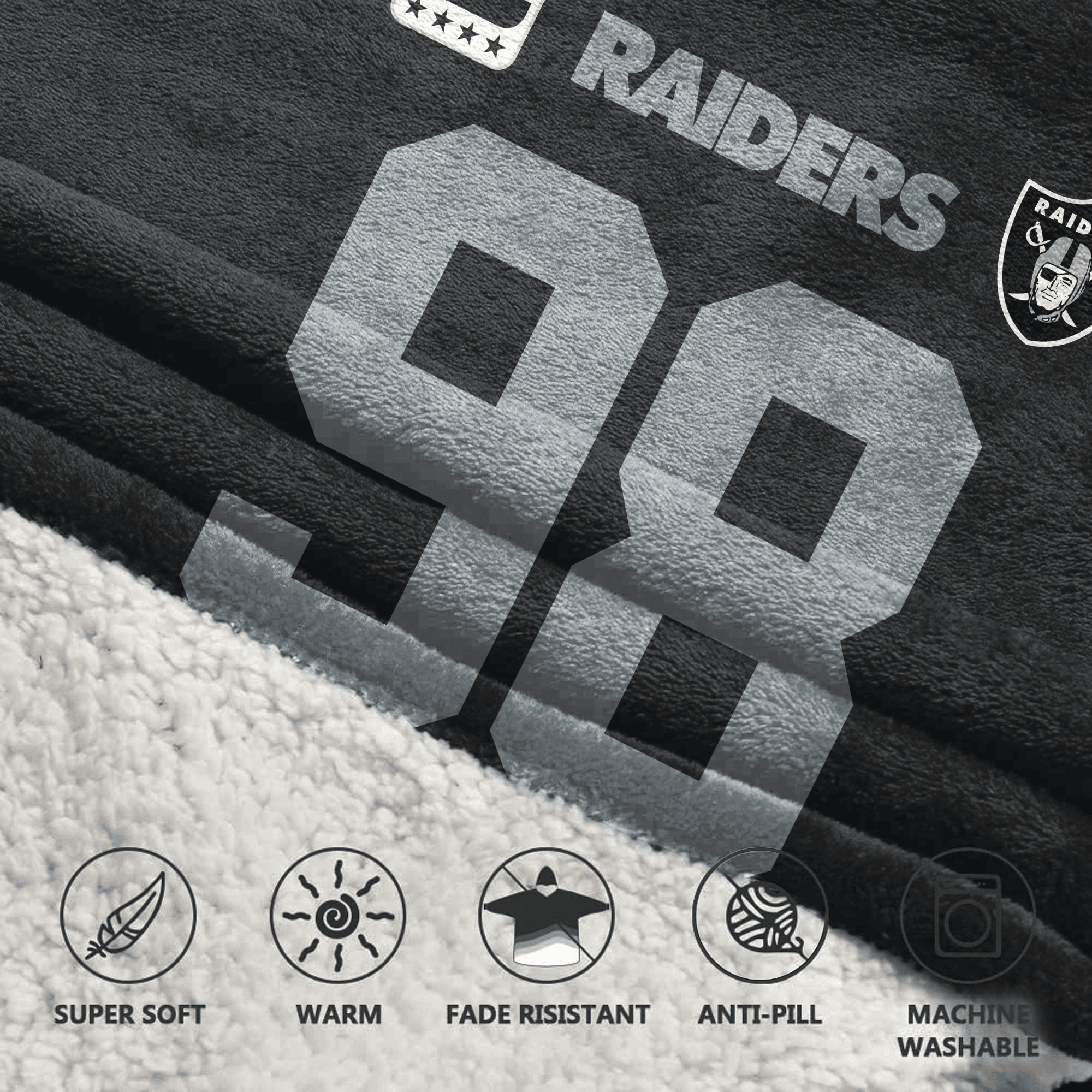 Adult M.C 98 Captain Las Vegas Football Unisex Blanket Hoodie