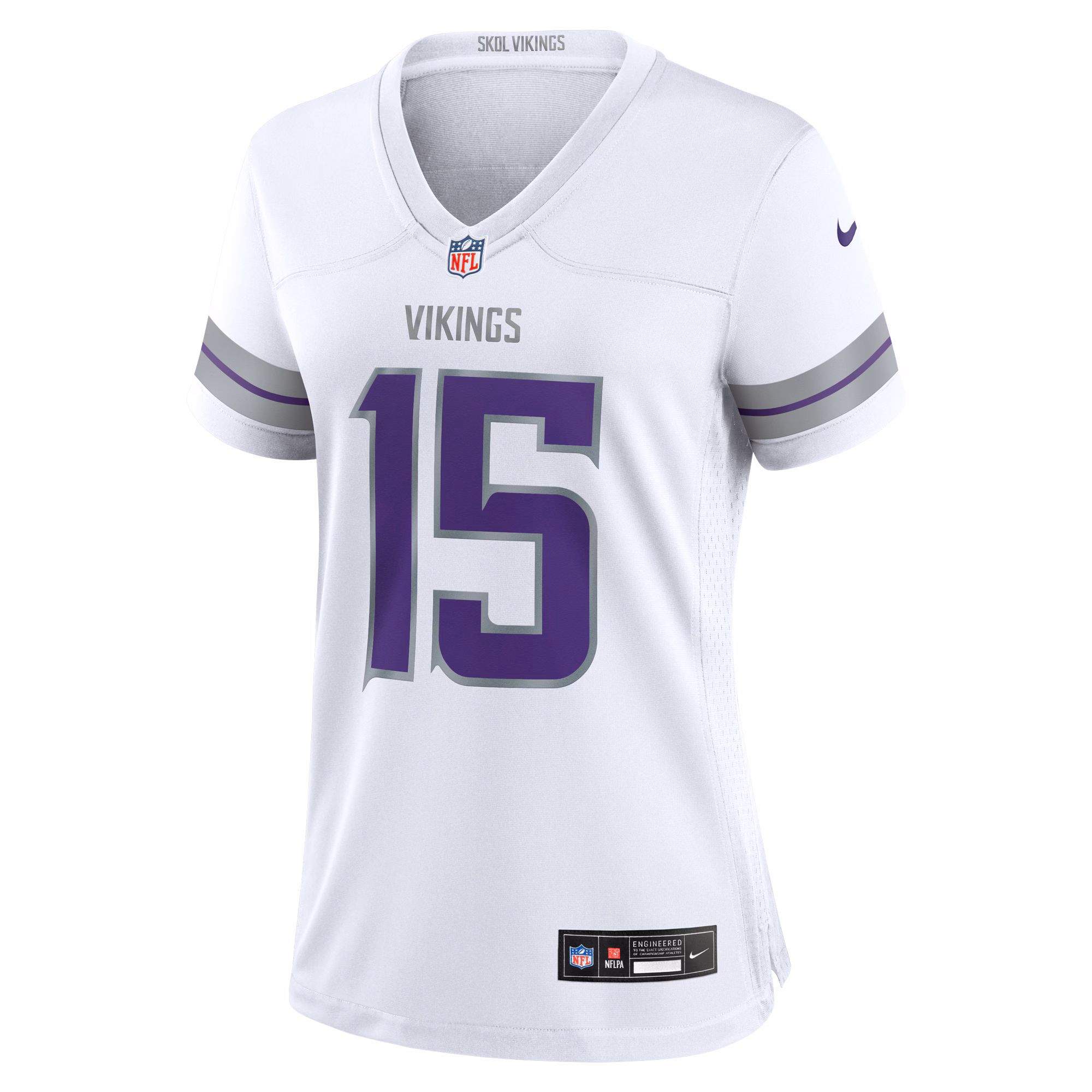 Dallas Turner Minnesota Vikings Women's Alternate Game Player Jersey - White