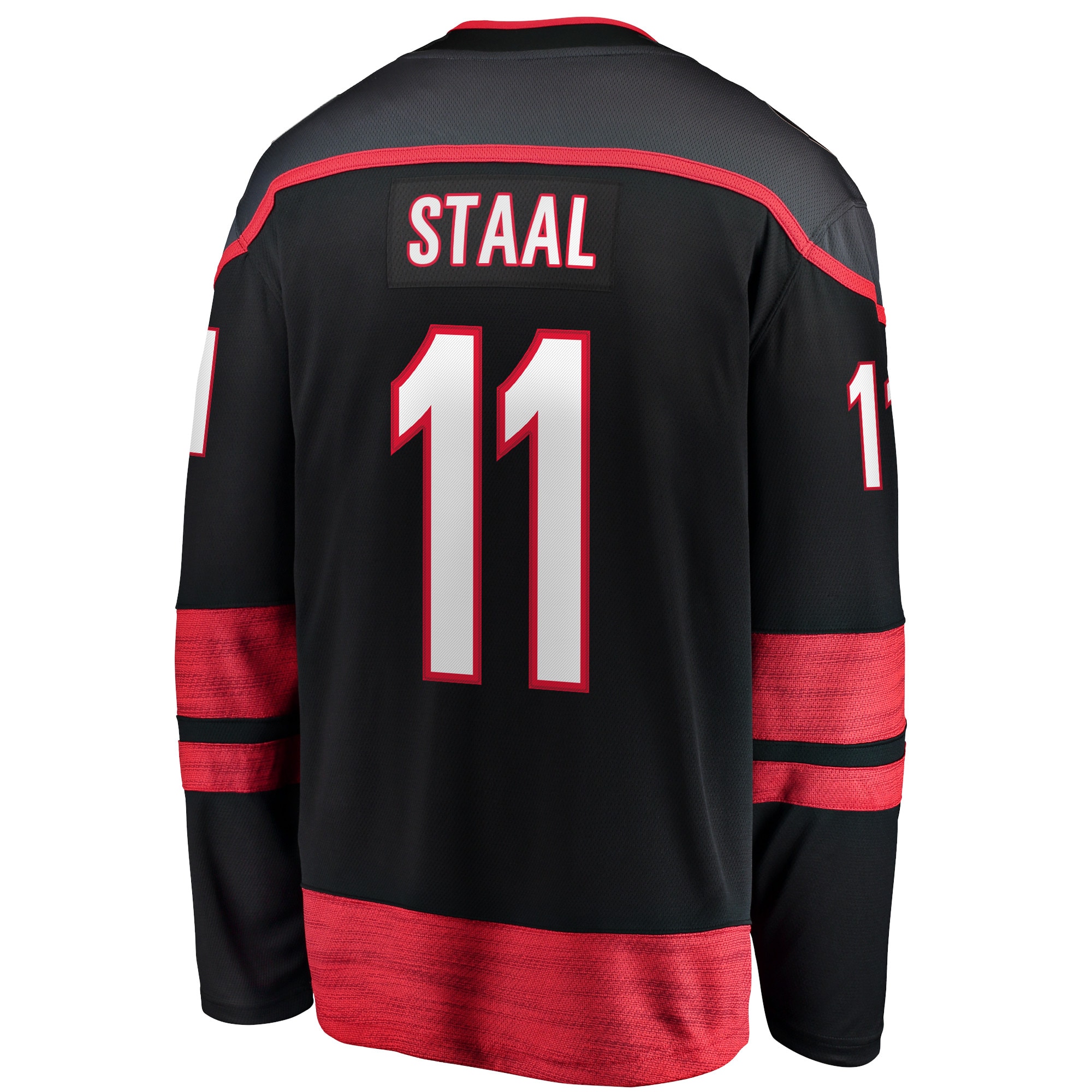 Staal Carolina Hurricanes Home Captain Patch Breakaway Player Jersey - Black